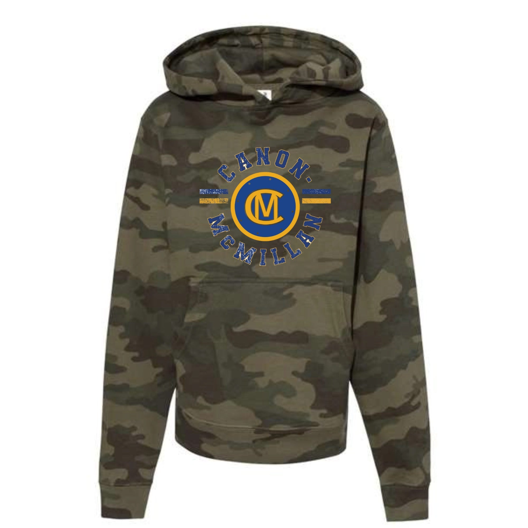 Canon Mac Circle Logo Youth Camo Hooded Sweatshirt