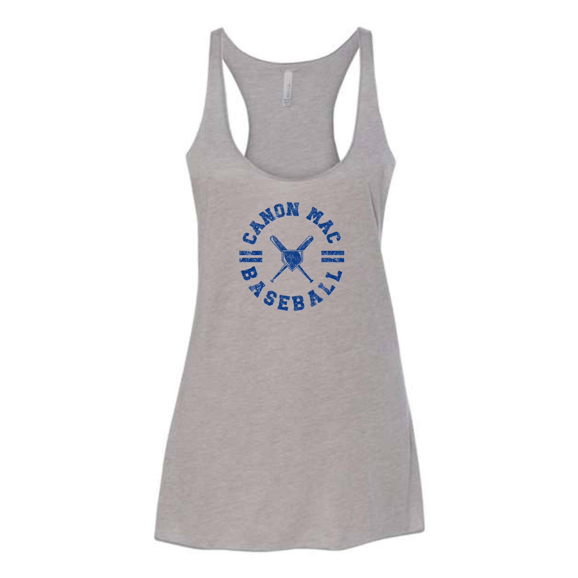 Canon Mac Baseball Circle Women's Tri-blend Racerback Tank