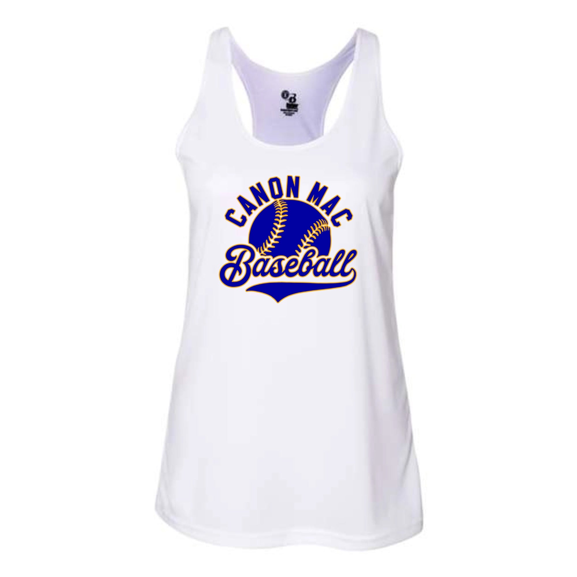 Canon Mac Baseball Sublimation Women's Performance Racerback Tank