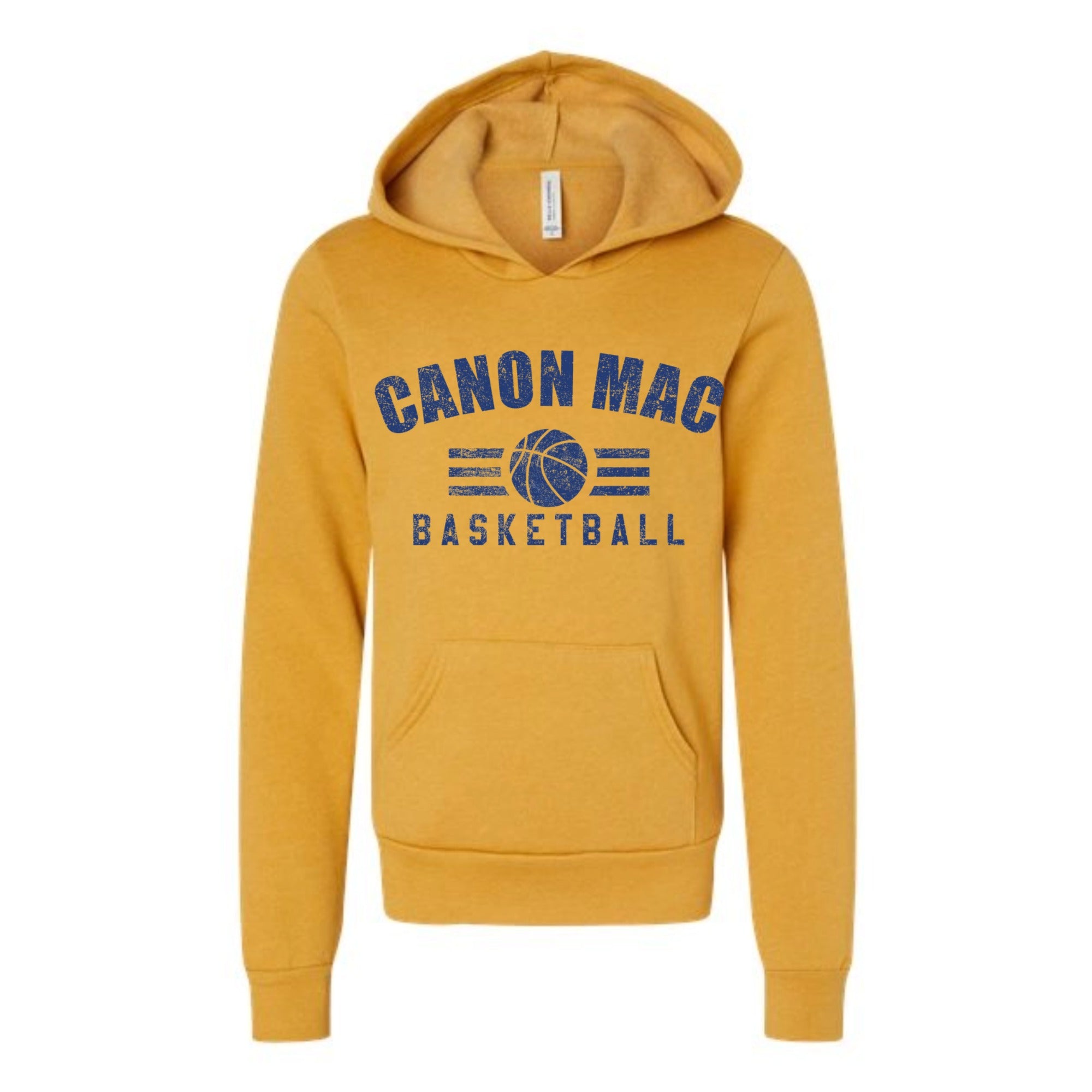 Canon Mac Basketball Bold Youth Fleece Hooded Sweatshirt