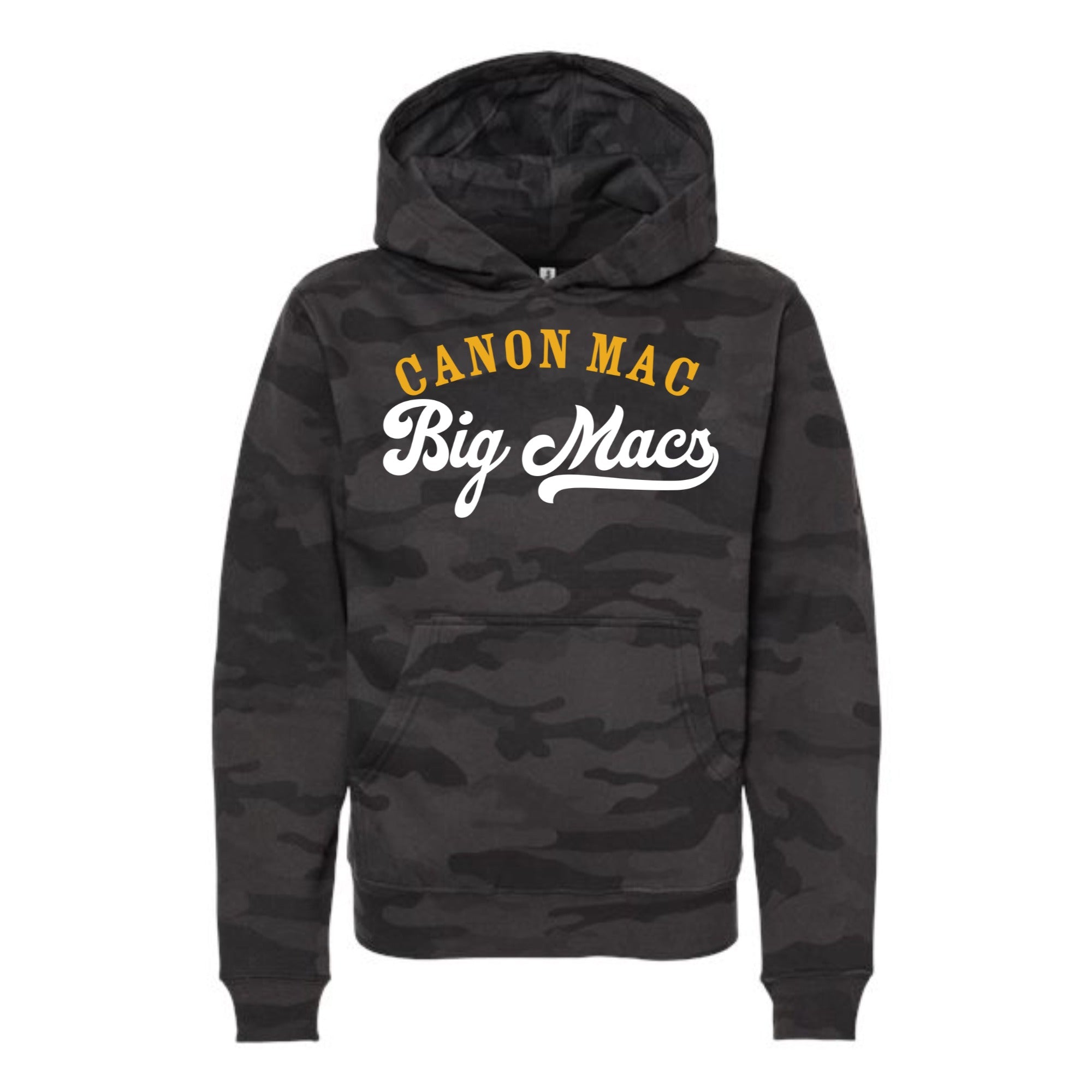 Canon Mac Big Macs Youth Camo Hooded Sweatshirt