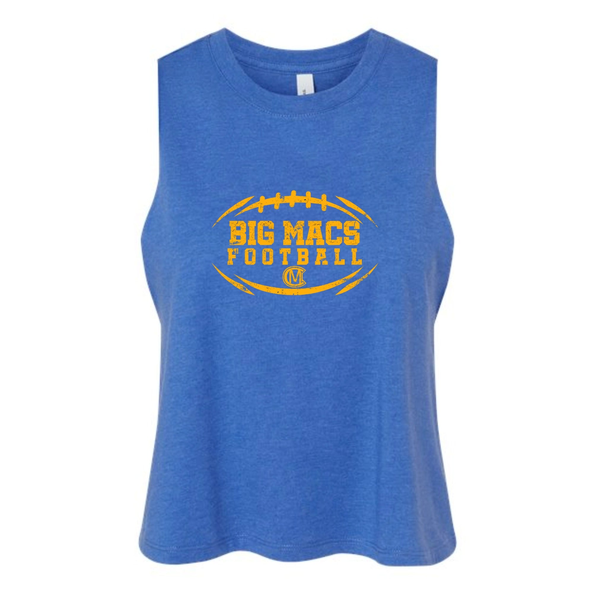 Canon Mac Big Macs Football Women's Cropped Racerback Tank