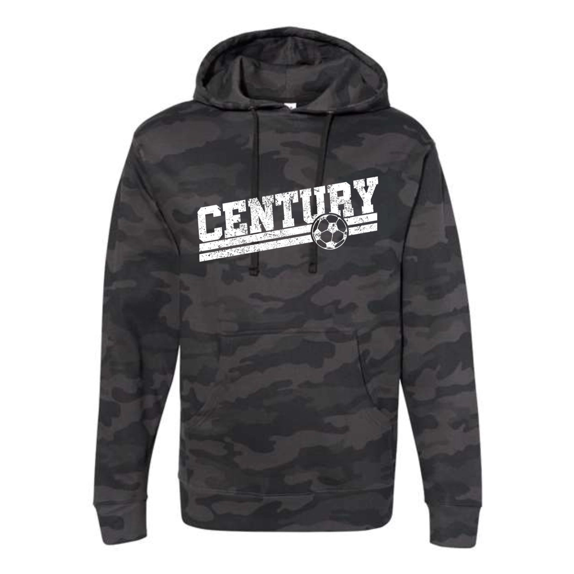 Century Soccer Slant White Camo Hooded Sweatshirt