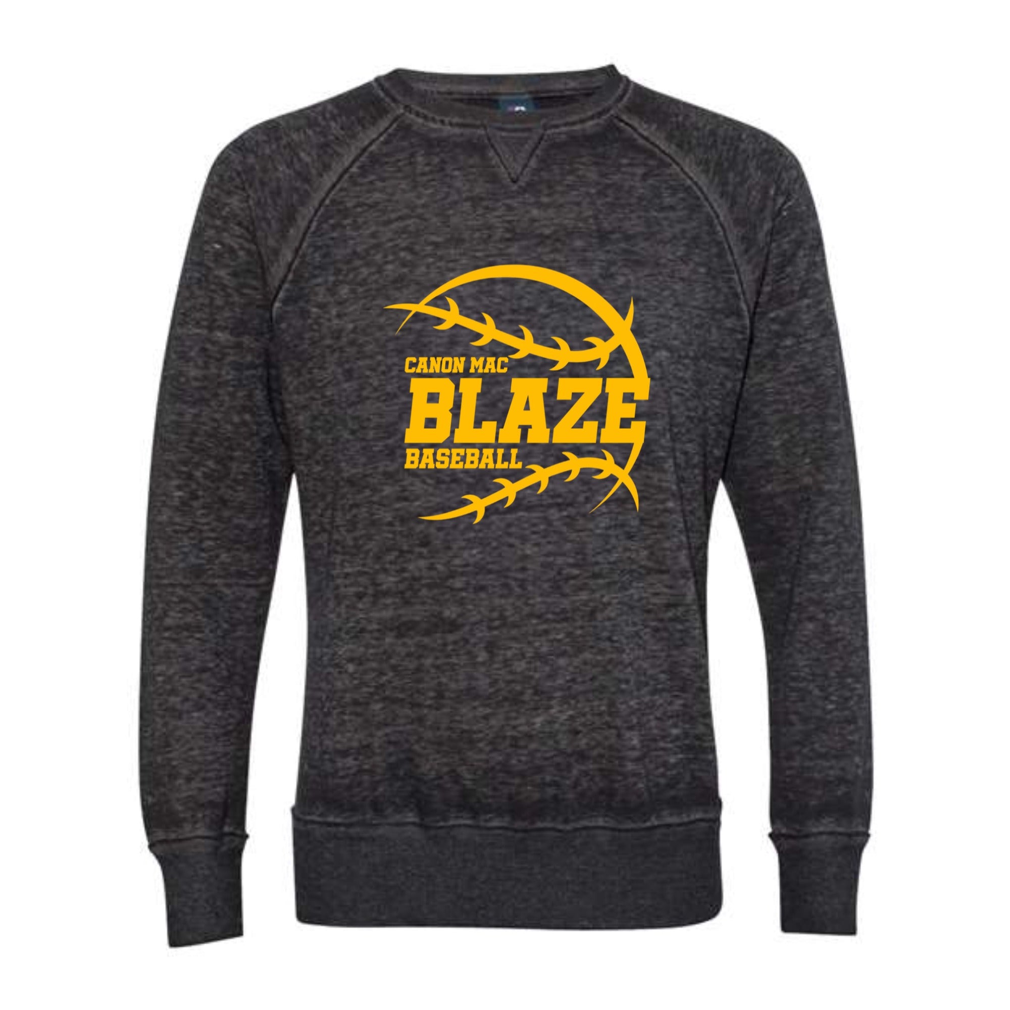 Canon Mac Blaze Baseball Vintage Zen Crewneck Sweatshirt