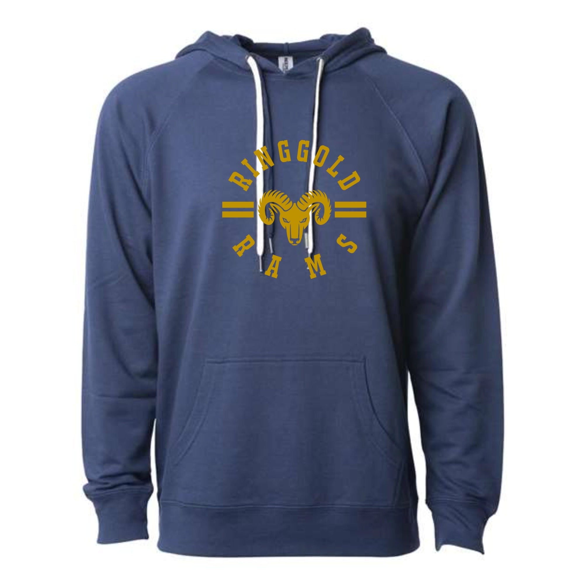 Ringgold Circle Lightweight Loopback Terry Hooded Sweatshirt