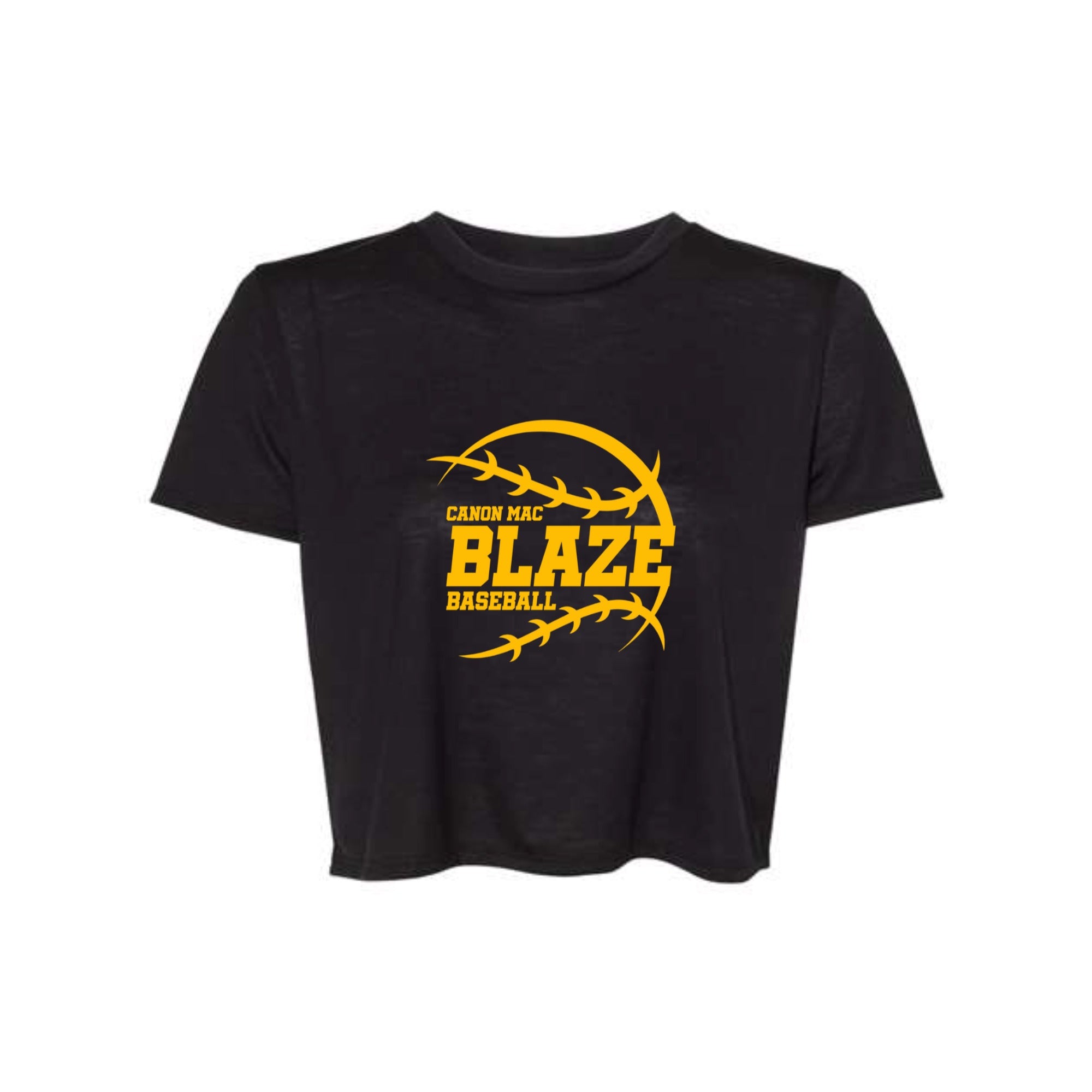 Canon Mac Blaze Baseball Women's Cropped Tee