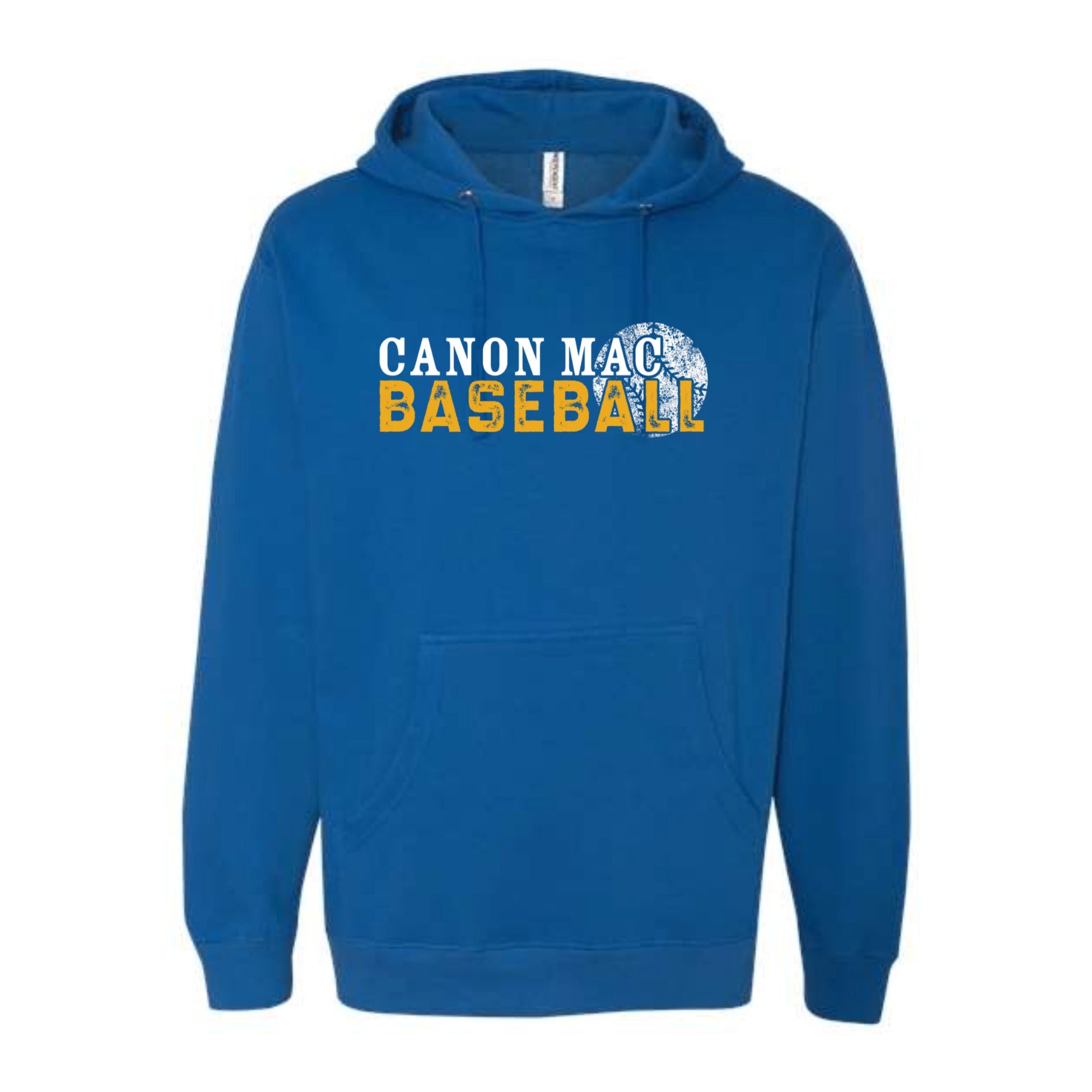 Canon Mac Baseball Distressed Midweight Hooded Sweatshirt