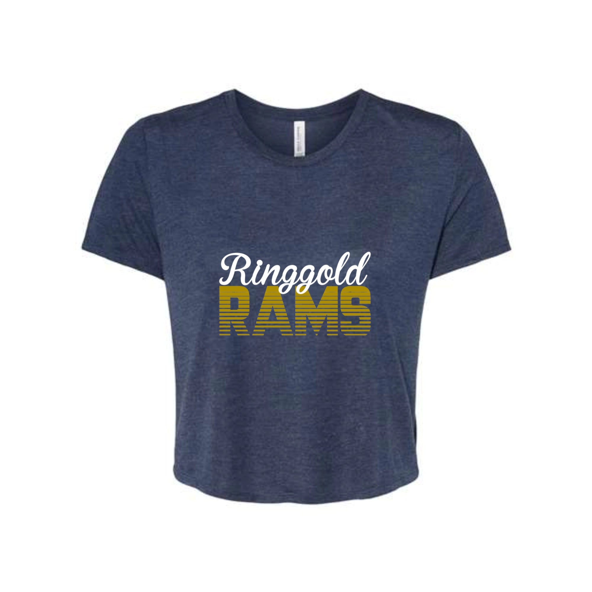 Ringgold Rams Retro Women's Cropped Tee