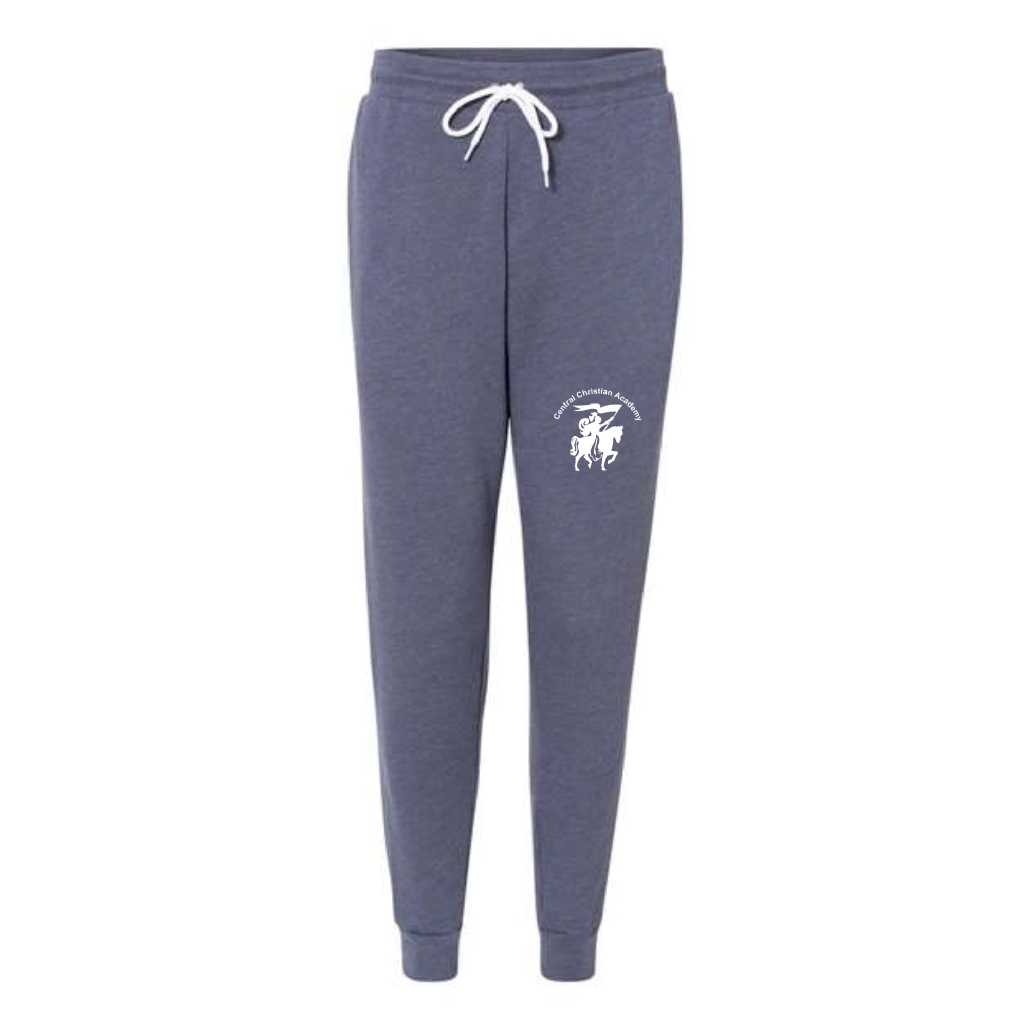 Central Christian Academy Logo Unisex Fleece Joggers Pocket Size