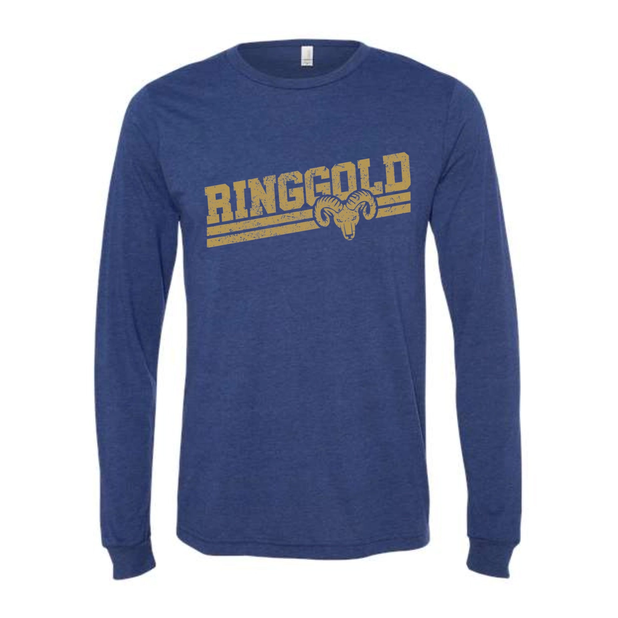 Ringgold Slant Long Sleeved Tri-blend Unisex Tee