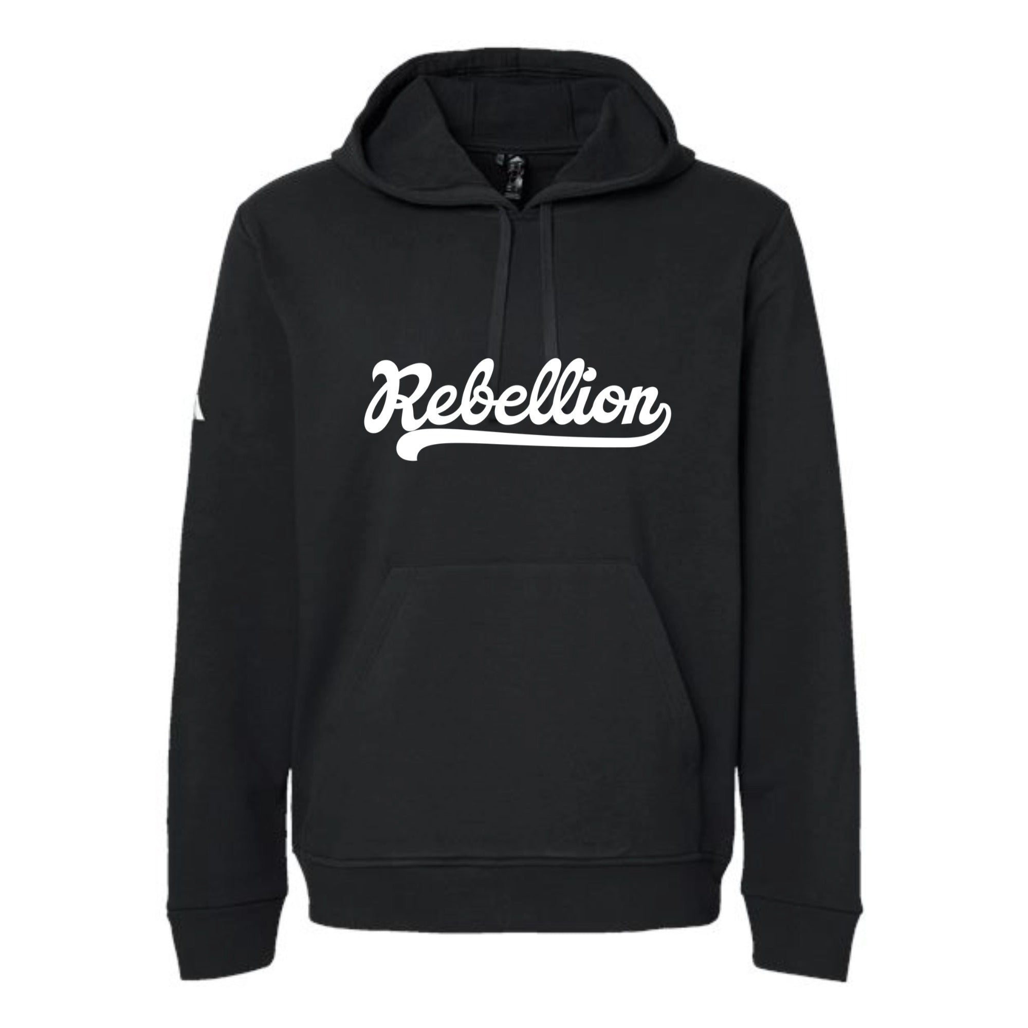 Rebellion Script Fleece Hooded Unisex Sweatshirt