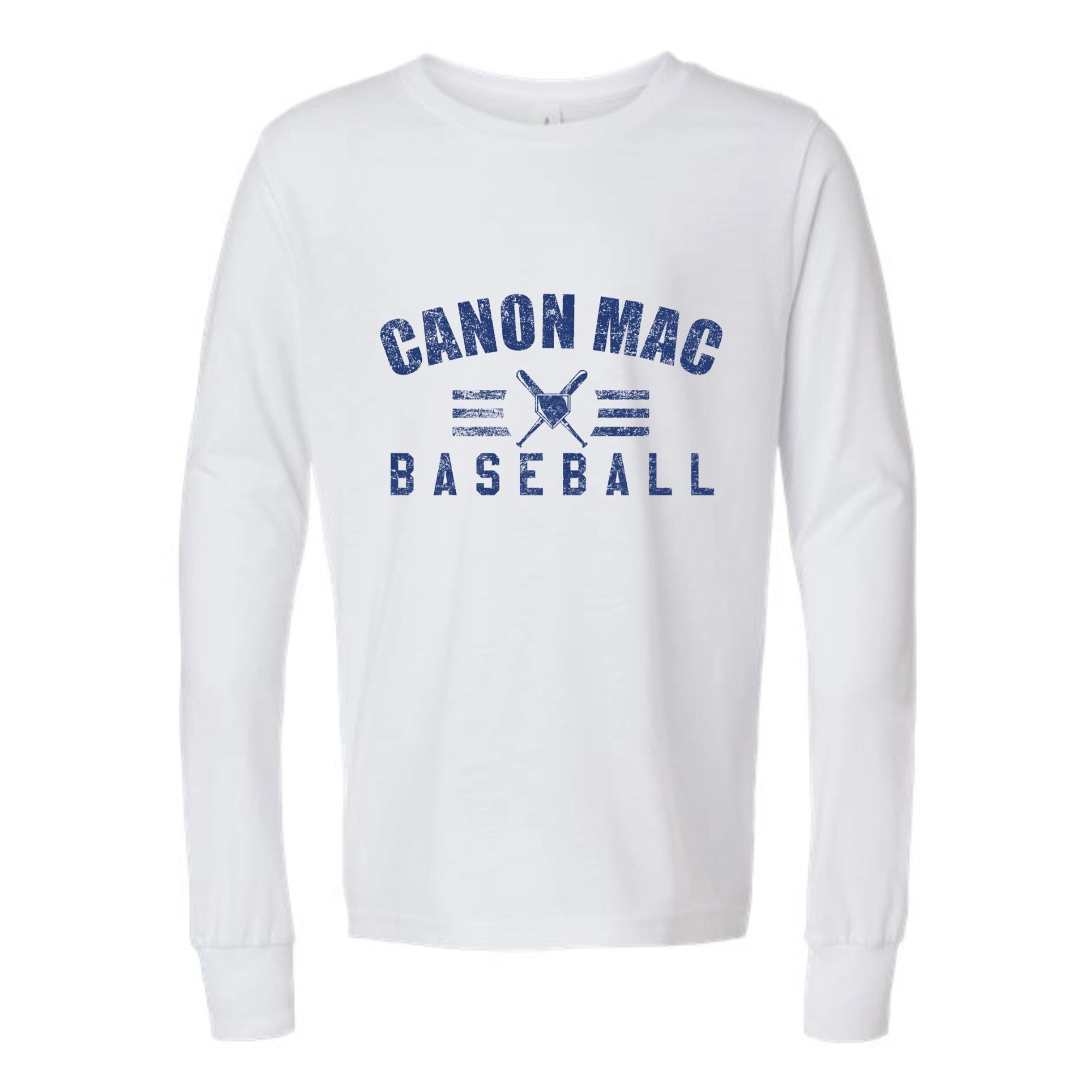 Canon Mac Baseball Bold Youth Long Sleeved Tri-blend Tee