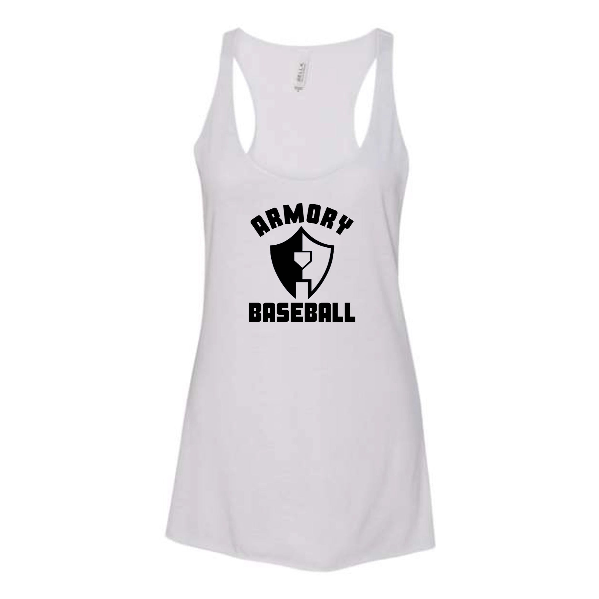 Armory Baseball Logo Women's Tri-blend Racerback Tank