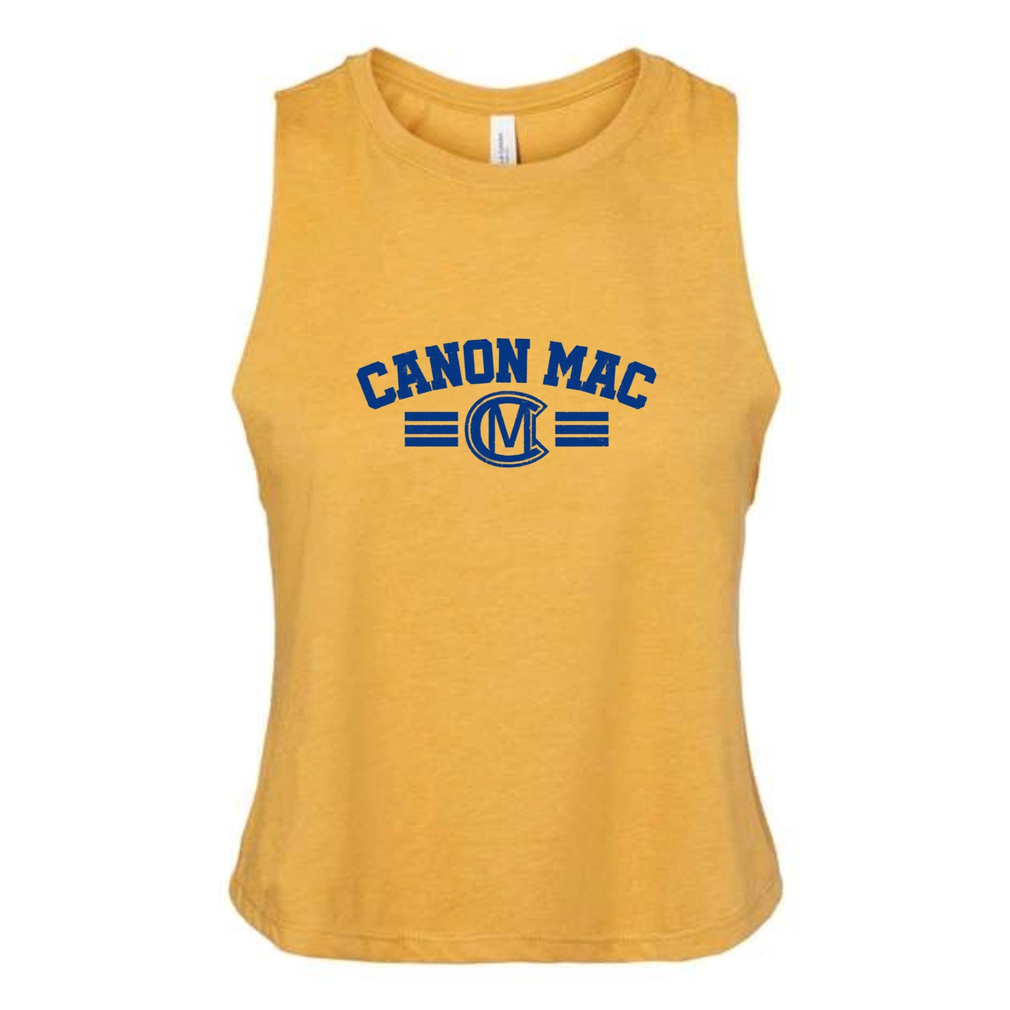 Canon Mac Bold Royal Women's Cropped Racerback Tank