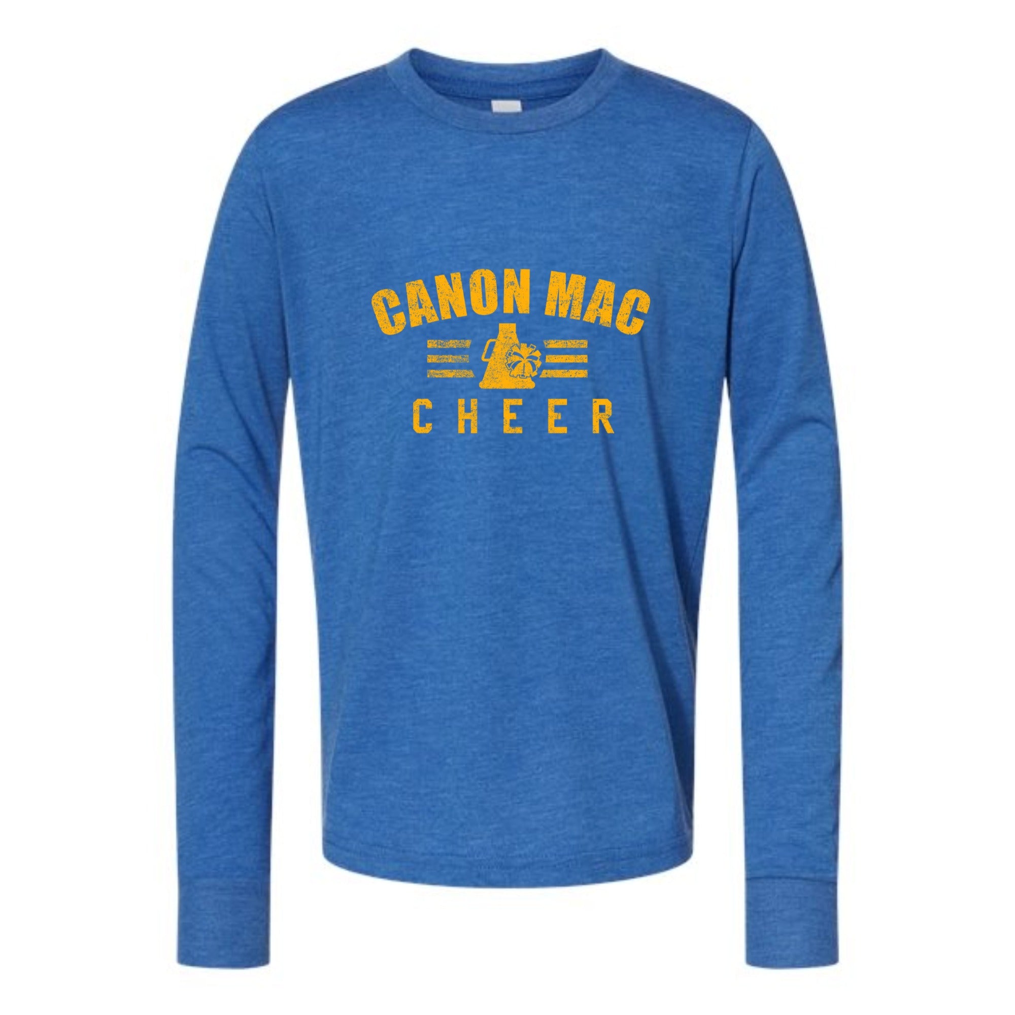 Canon Mac Cheer Bold Youth Long Sleeved Tri-blend Tee