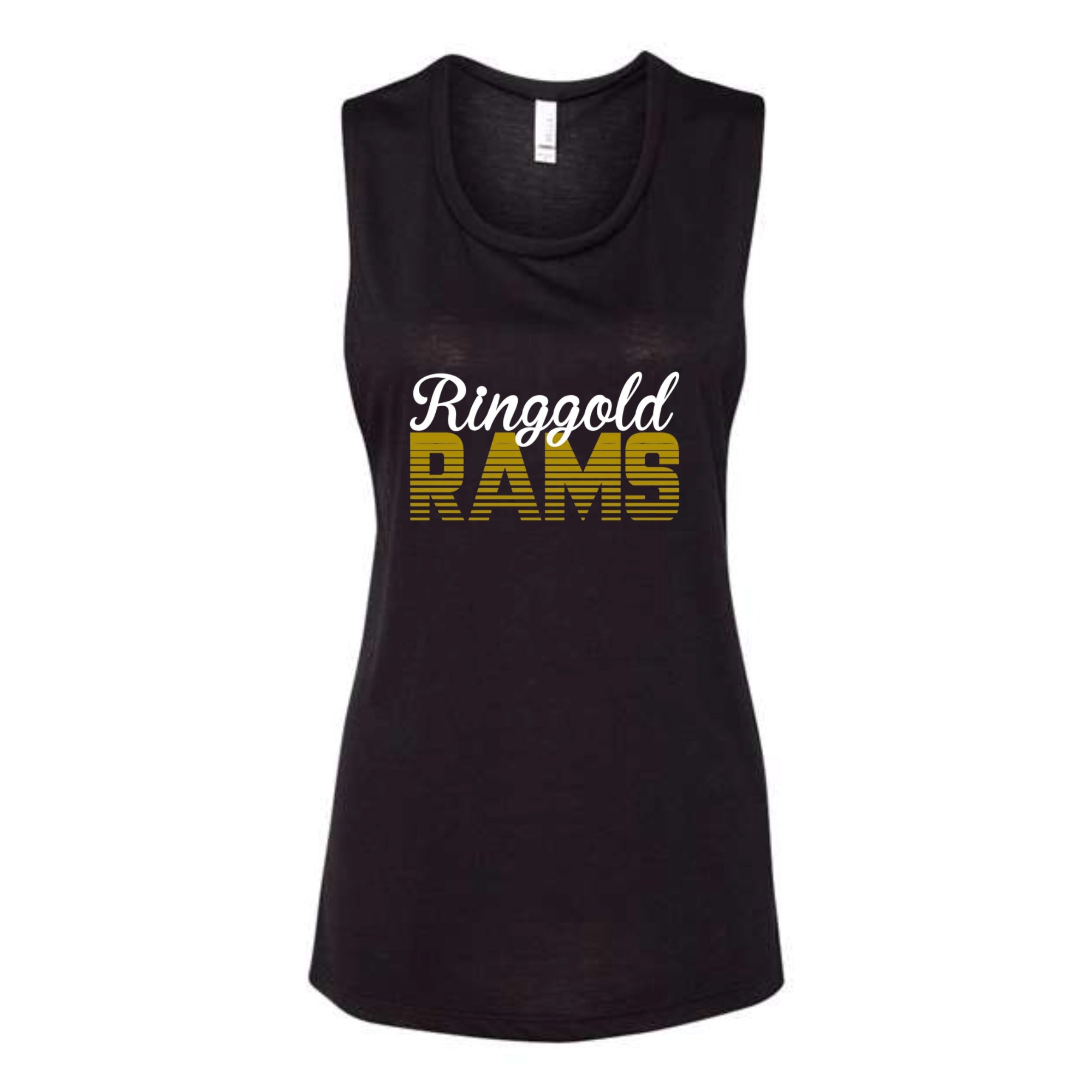 Ringgold Rams Retro Women's Flowy Muscle Tank