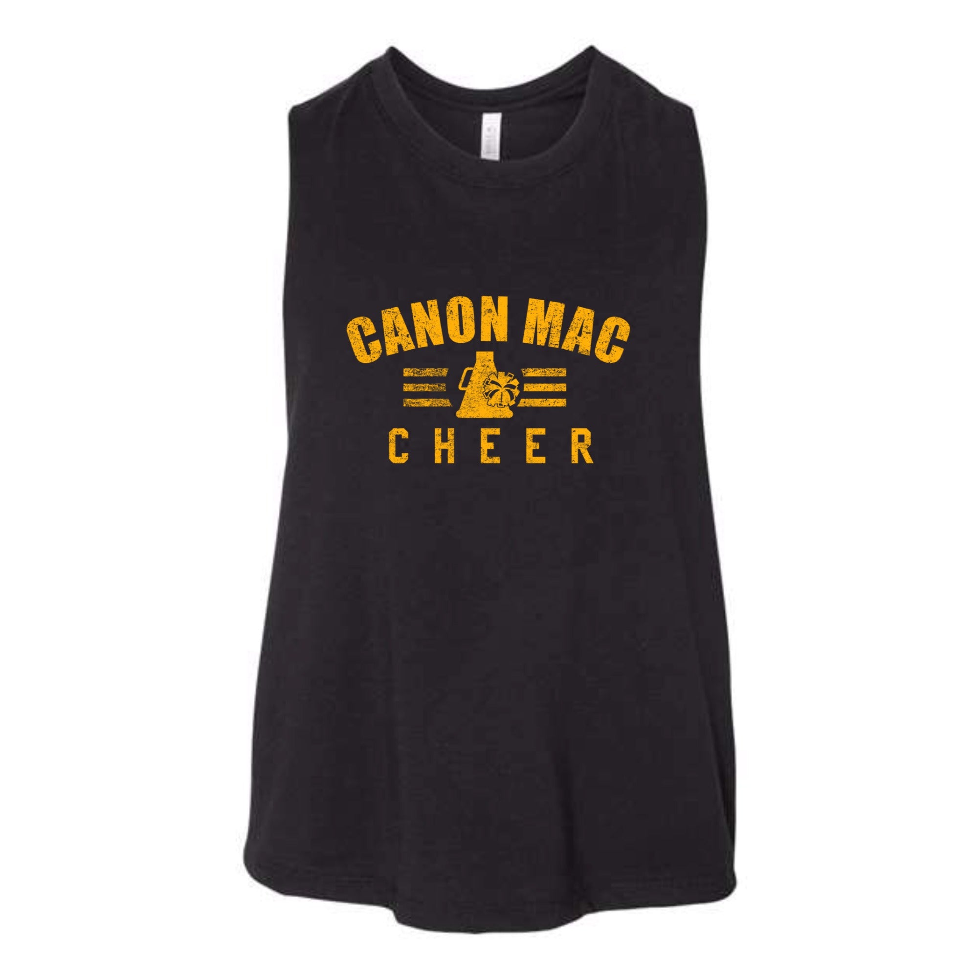 Canon Mac Cheer Bold Women's Cropped Racerback Tank