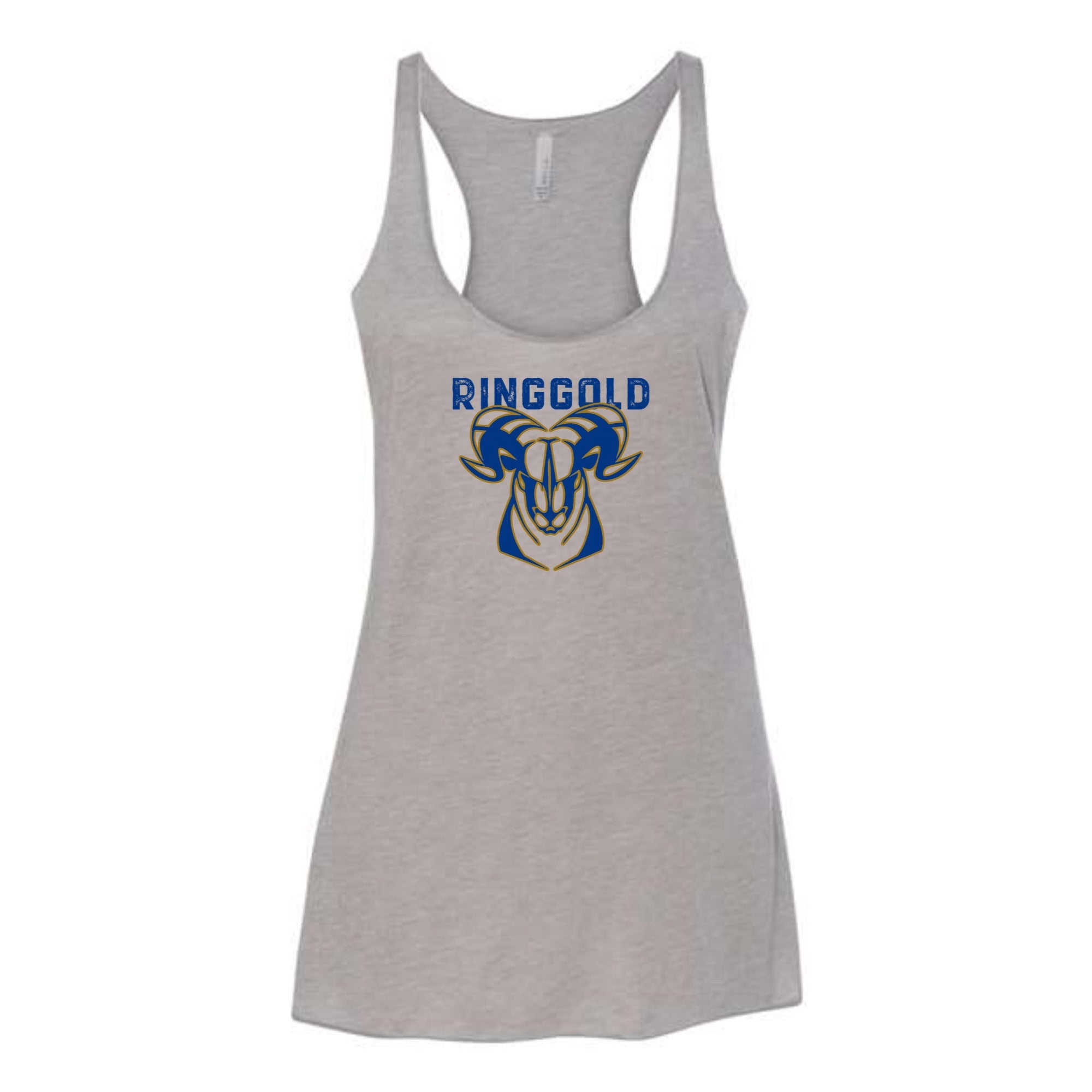 Ringgold Ram Women's Tri-blend Racerback Tank