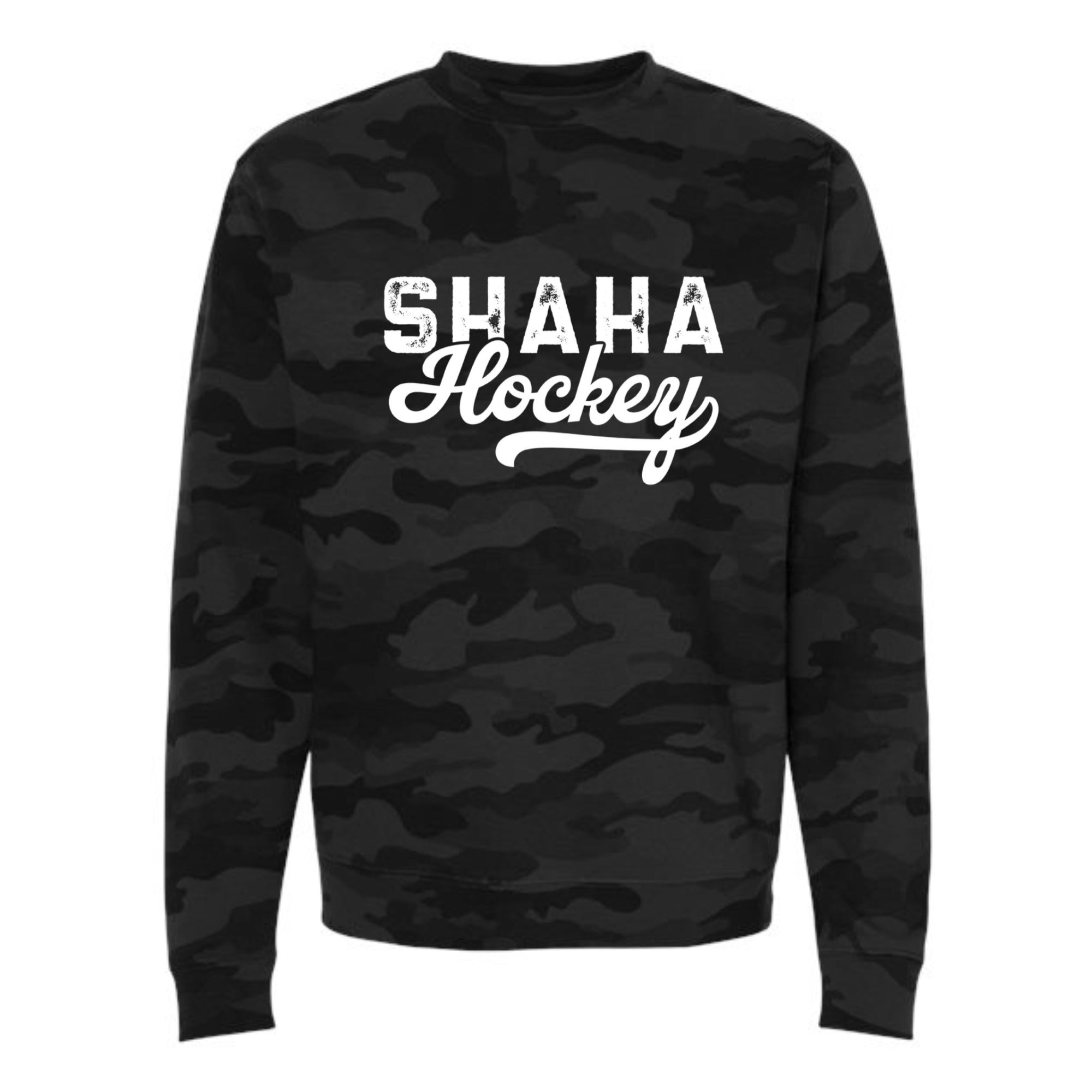 SHAHA Whimsical Camo Crewneck Sweatshirt