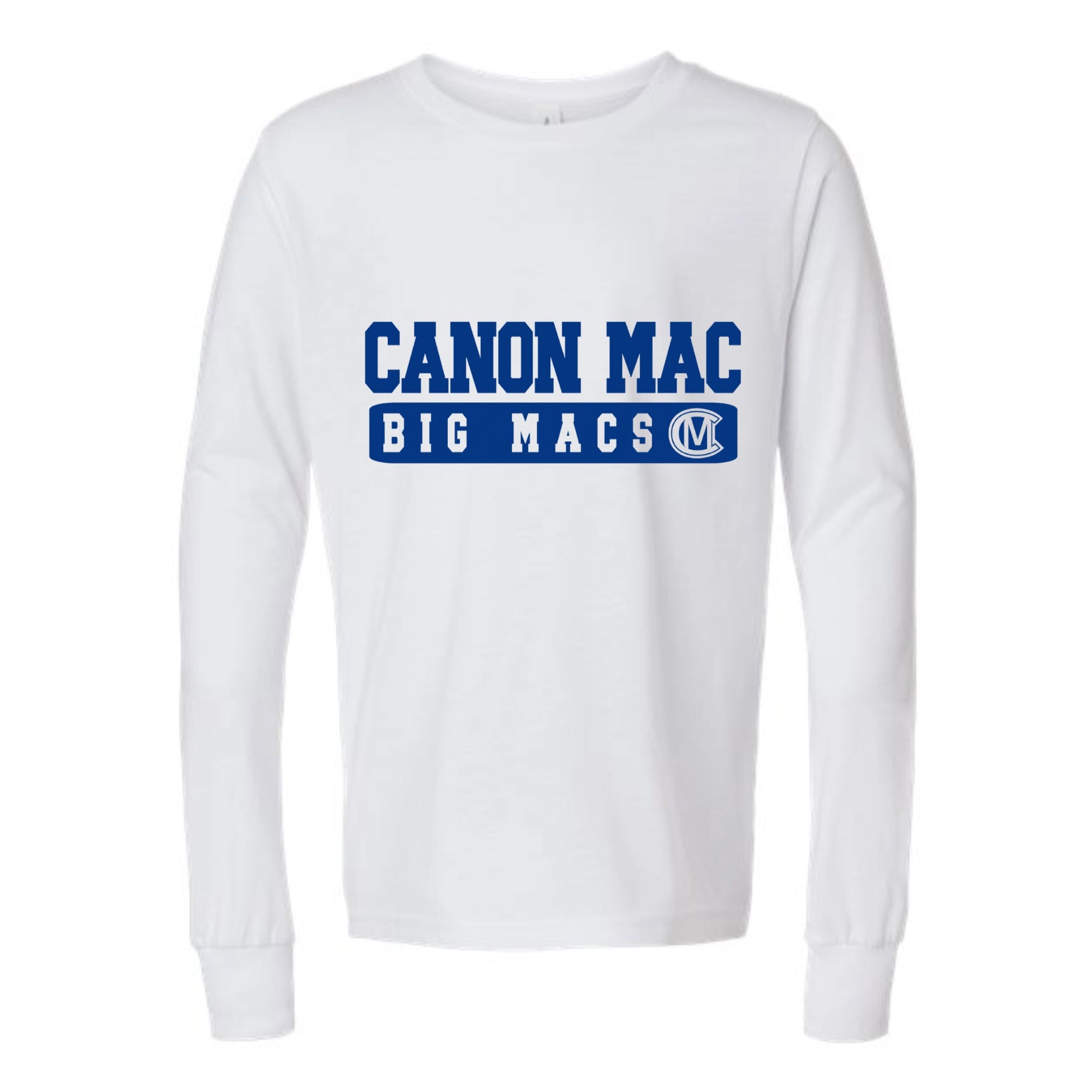 Canon Mac Big Macs Block Youth Long Sleeved Tri-blend Tee