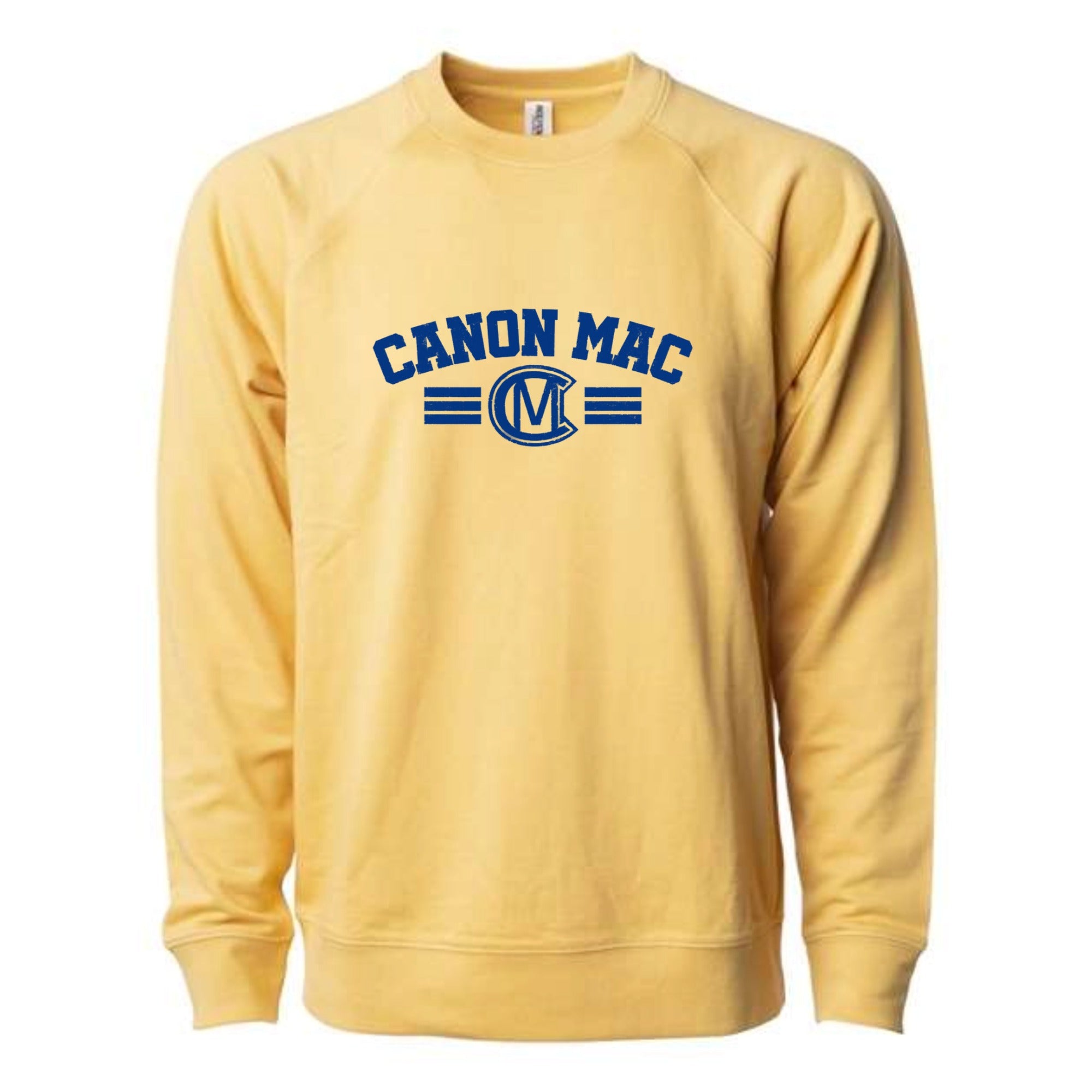 Canon Mac Bold Royal Lightweight Loopback Terry Crewneck Sweatshirt