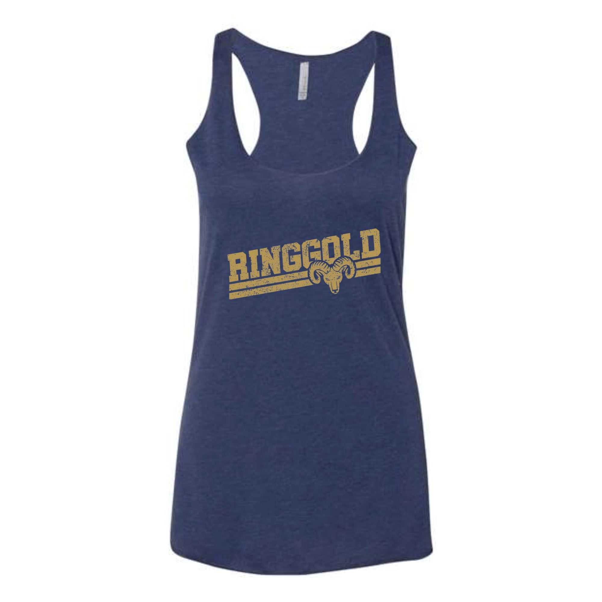 Ringgold Slant Women's Tri-blend Racerback Tank