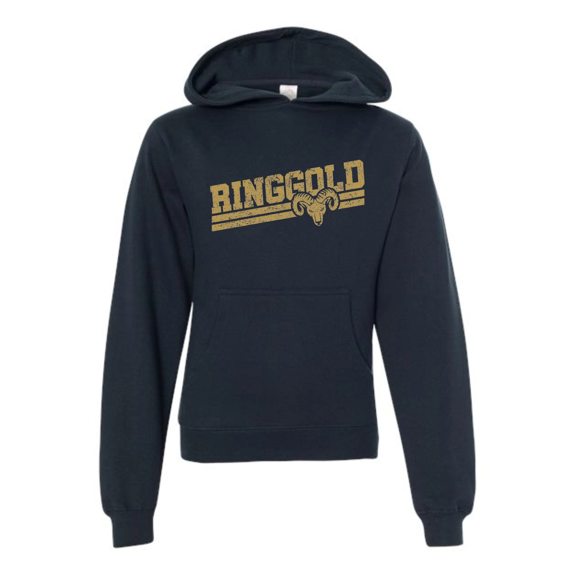 Ringgold Slant Youth Midweight Hooded Sweatshirt