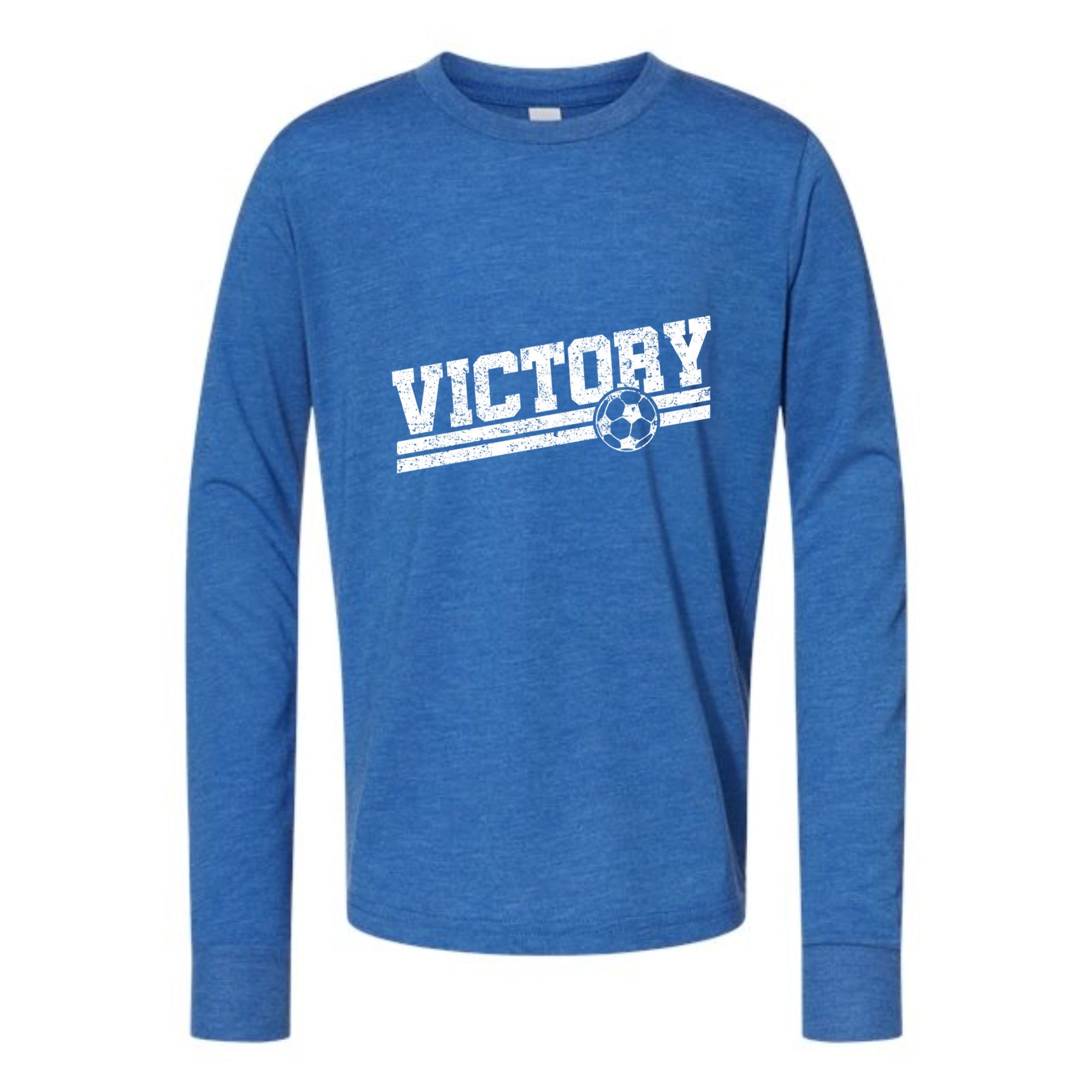 Victory Slant Youth Long Sleeved Tri-blend Tee