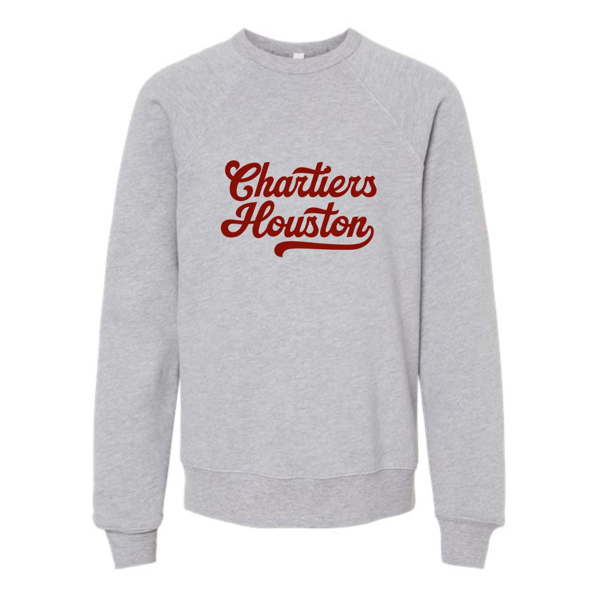 Chartiers Houston Script Youth Fleece Crewneck Sweatshirt