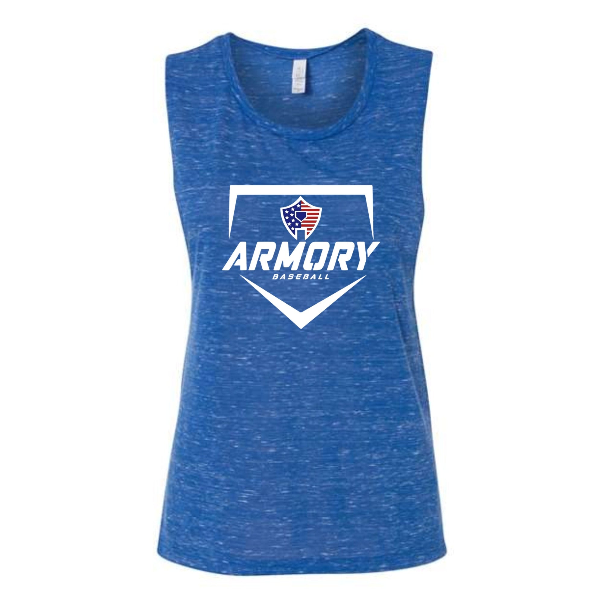 Armory Baseball Patriotic Women's Flowy Muscle Tank