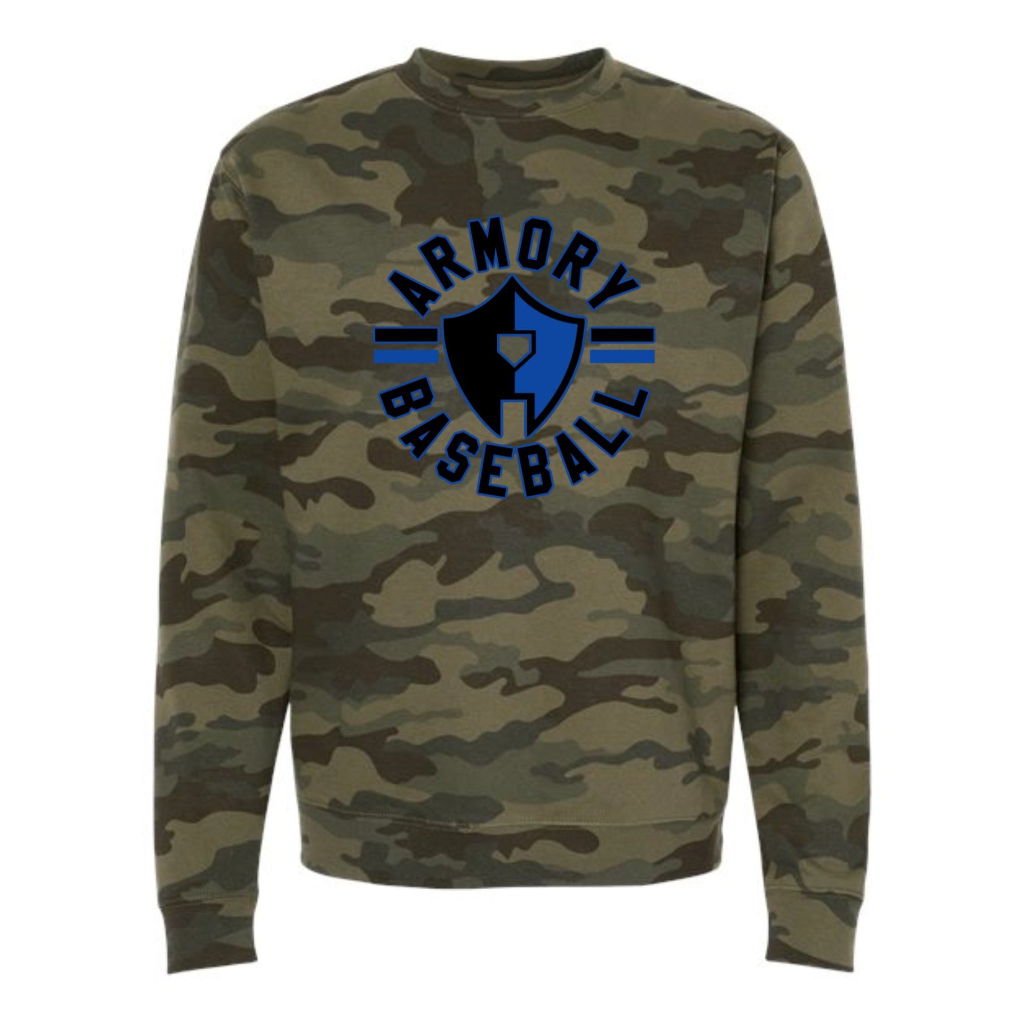 Armory Baseball Circle Camo Crewneck Sweatshirt