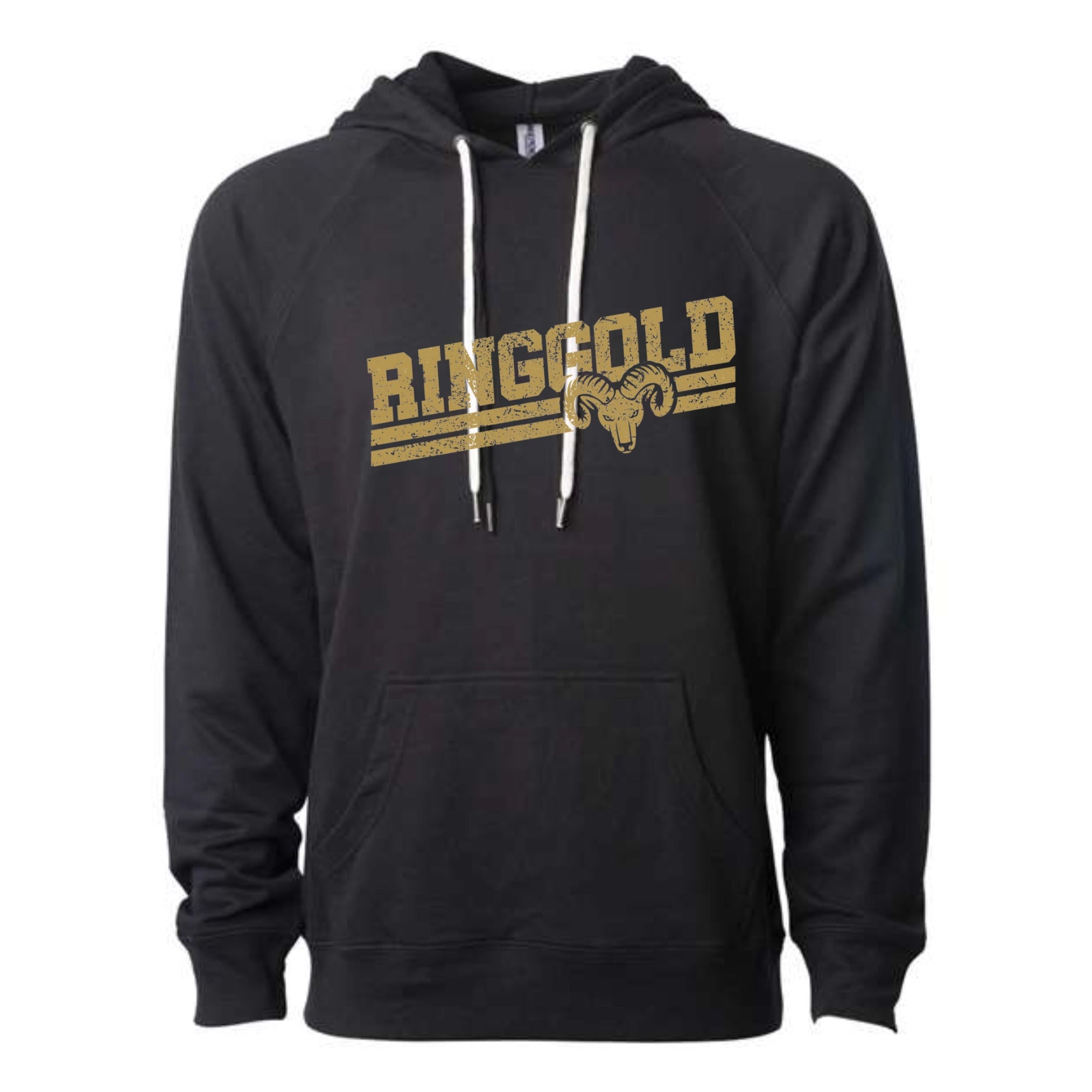 Ringgold Slant Lightweight Loopback Terry Hooded Sweatshirt