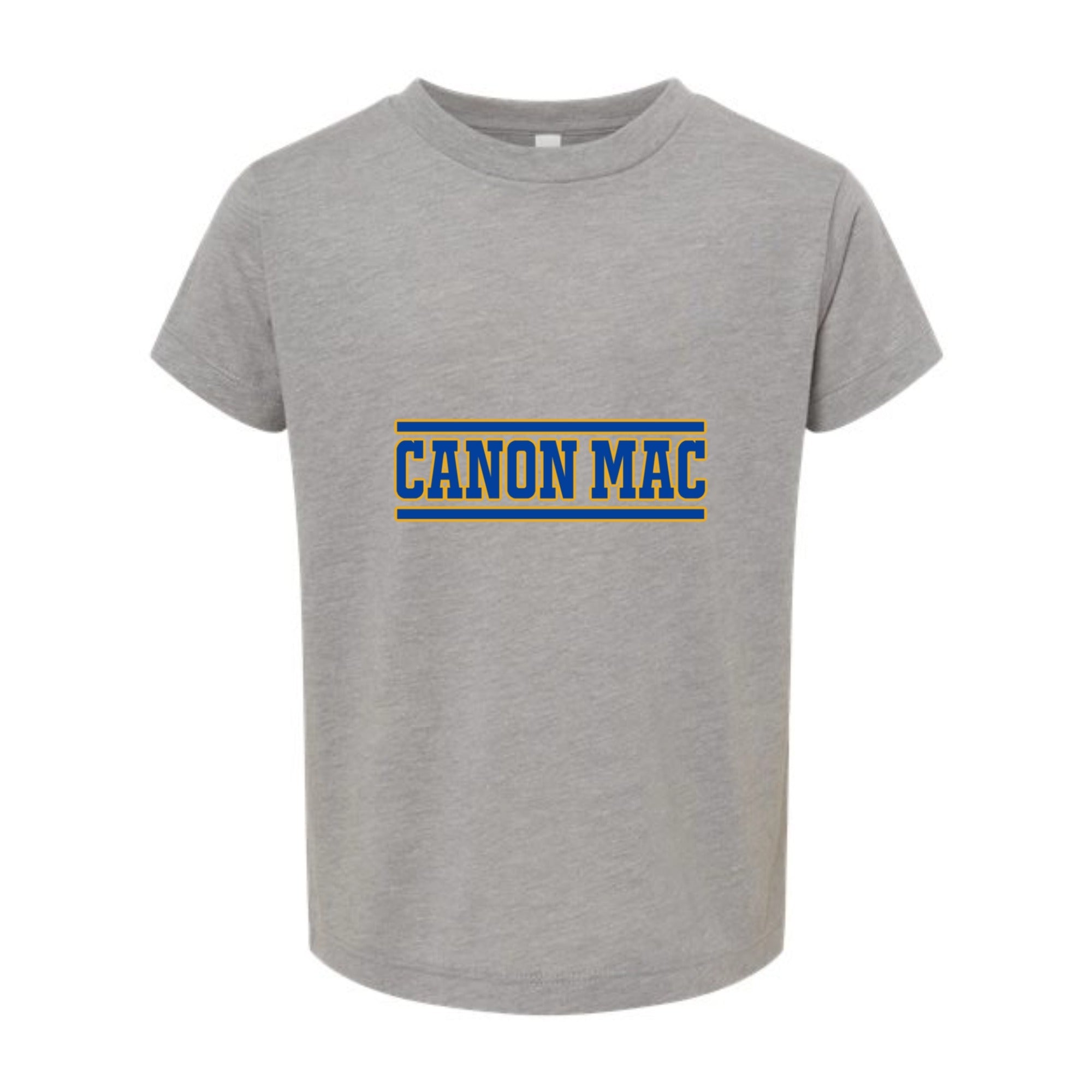 Canon Mac Blue Gold Stripe Toddler Tri-blend Tee