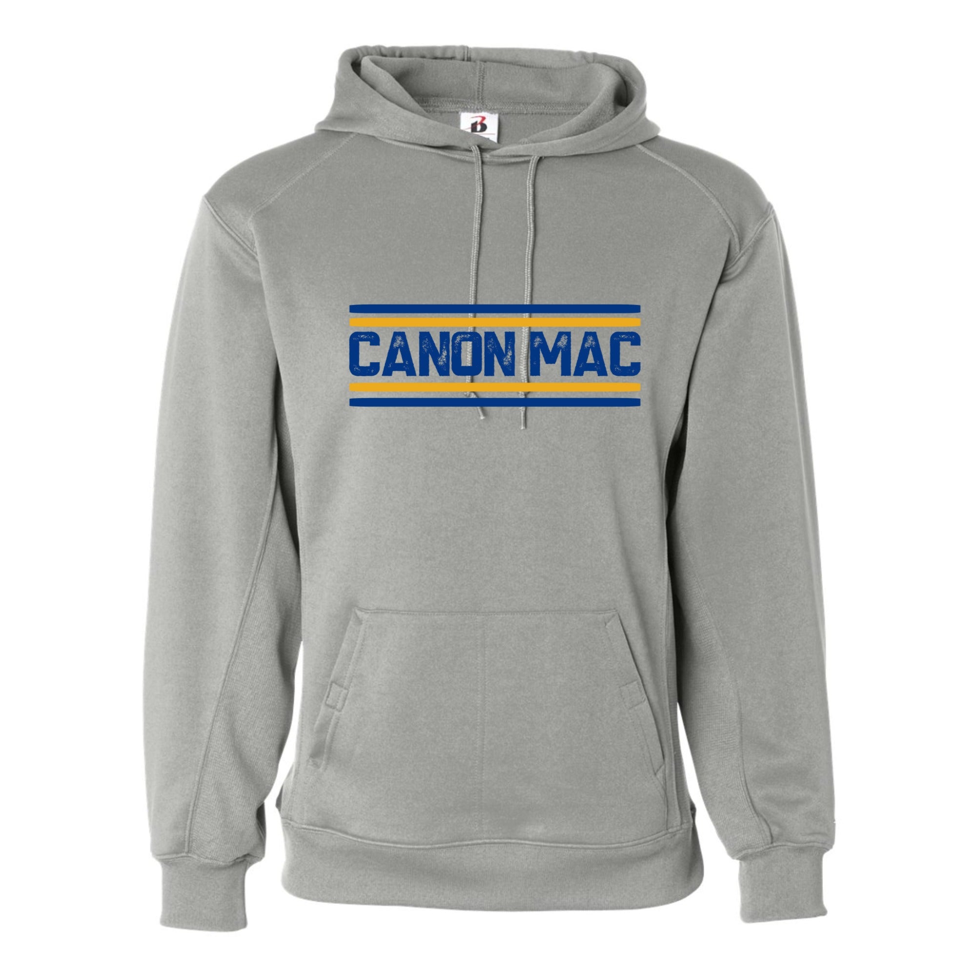 Canon Mac Blue Gold Lines Sublimation Performance Tech Hoodie