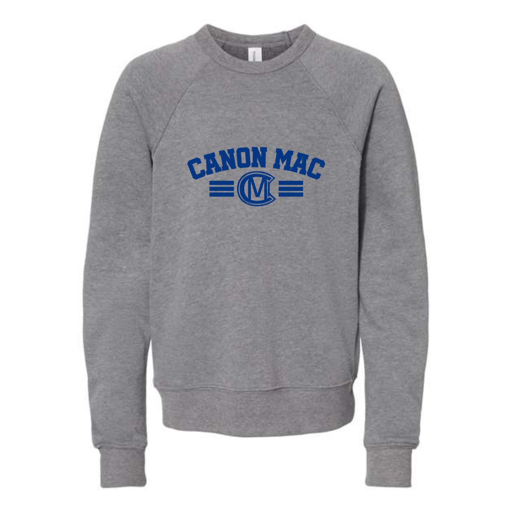 Canon Mac Bold Royal Youth Fleece Crewneck Sweatshirt