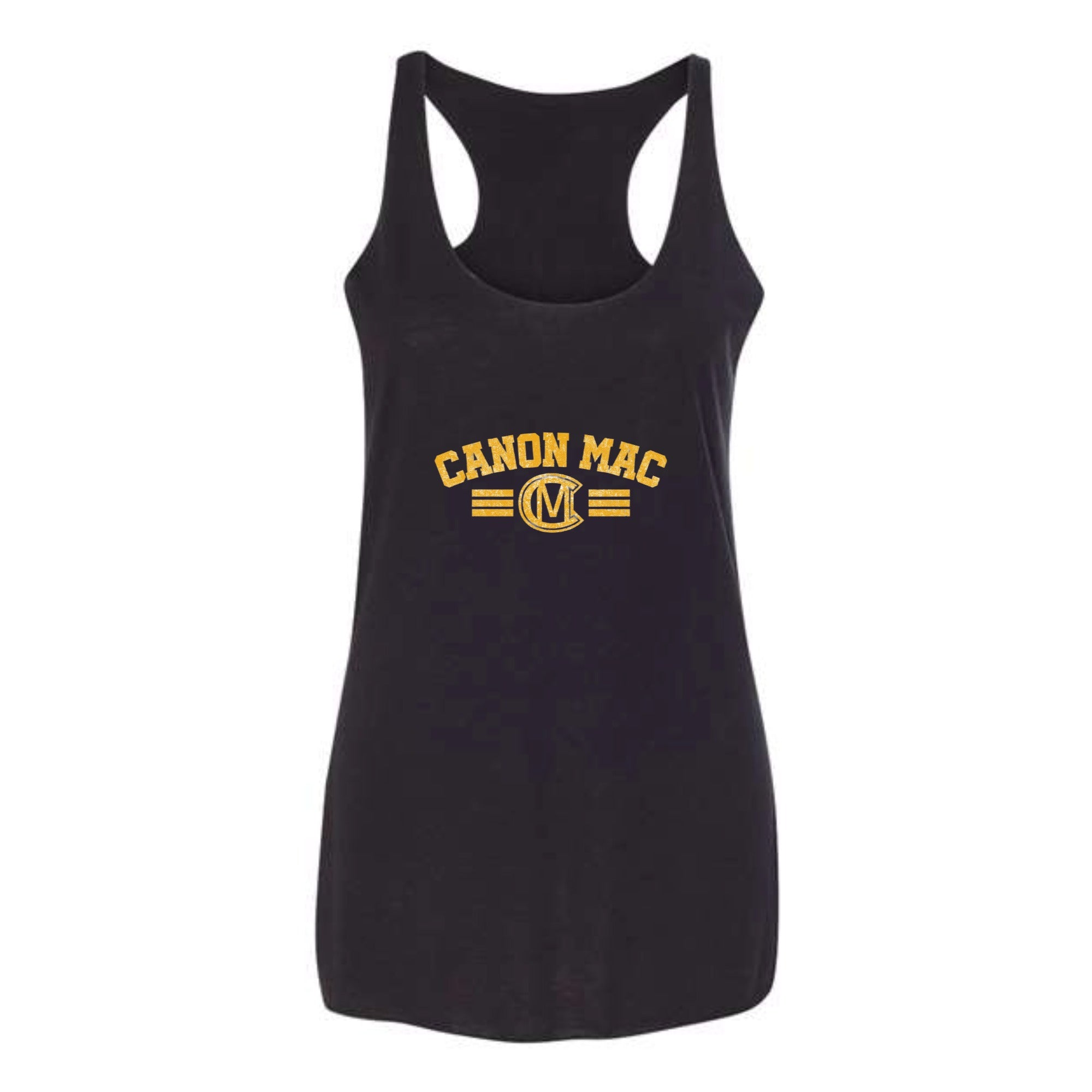 Canon Mac Bold Gold Women's Tri-blend Racerback Tank