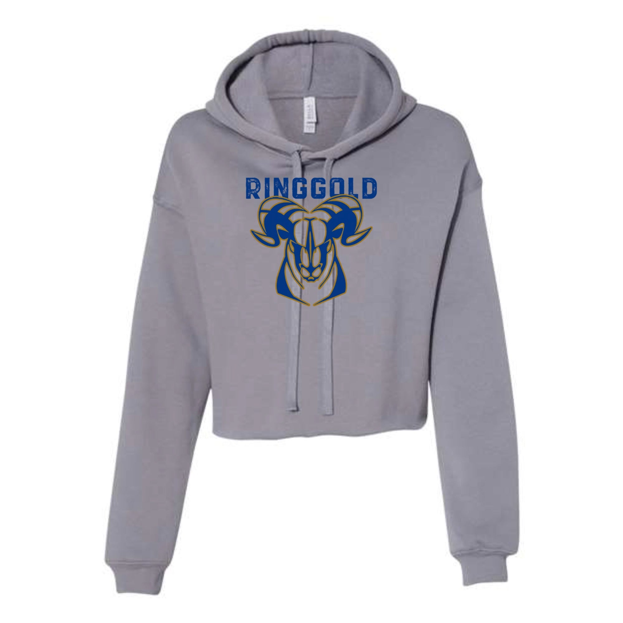 Ringgold Ram Women's Cropped Fleece Hoodie