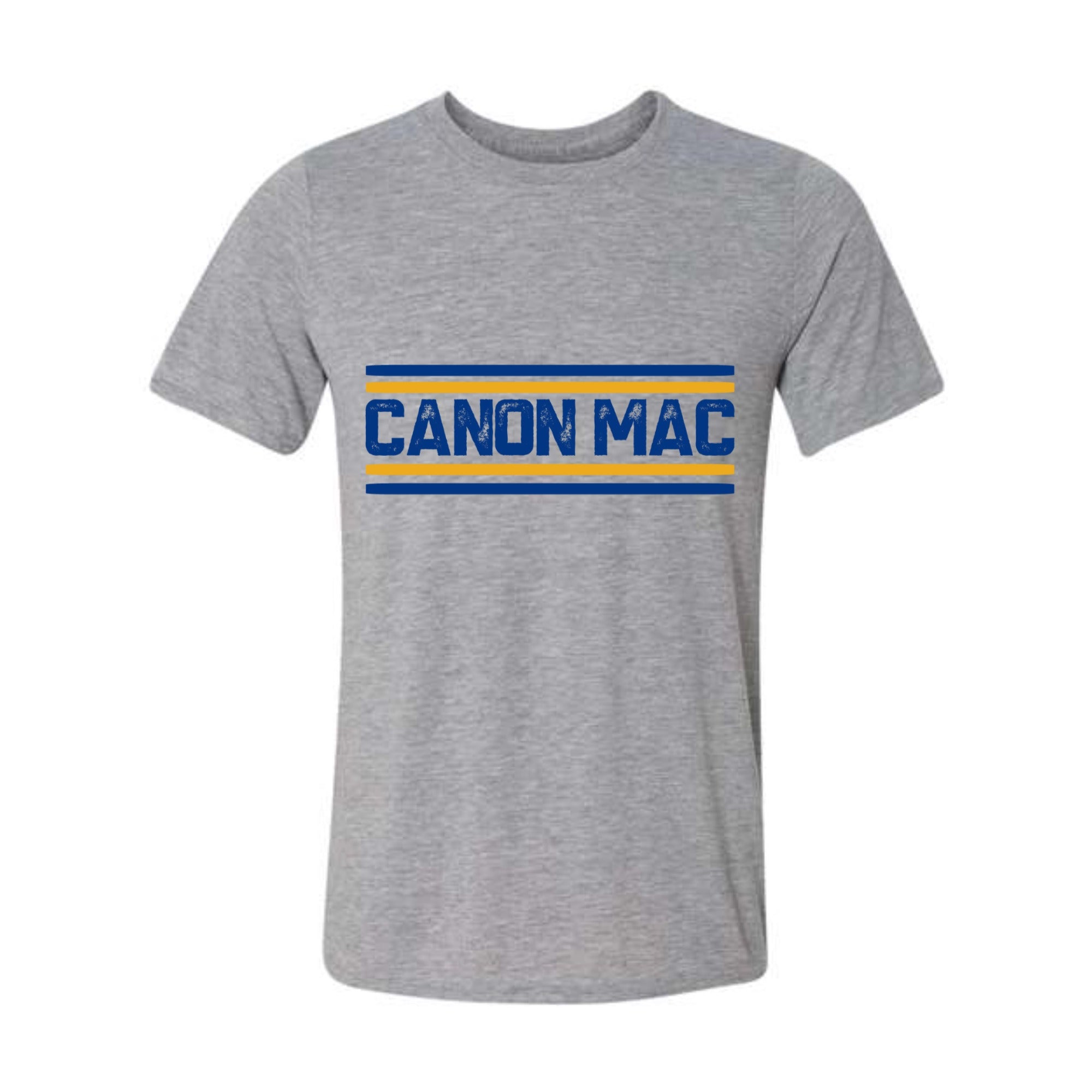 Canon Mac Blue Gold Lines Sublimation Performance Unisex Tee