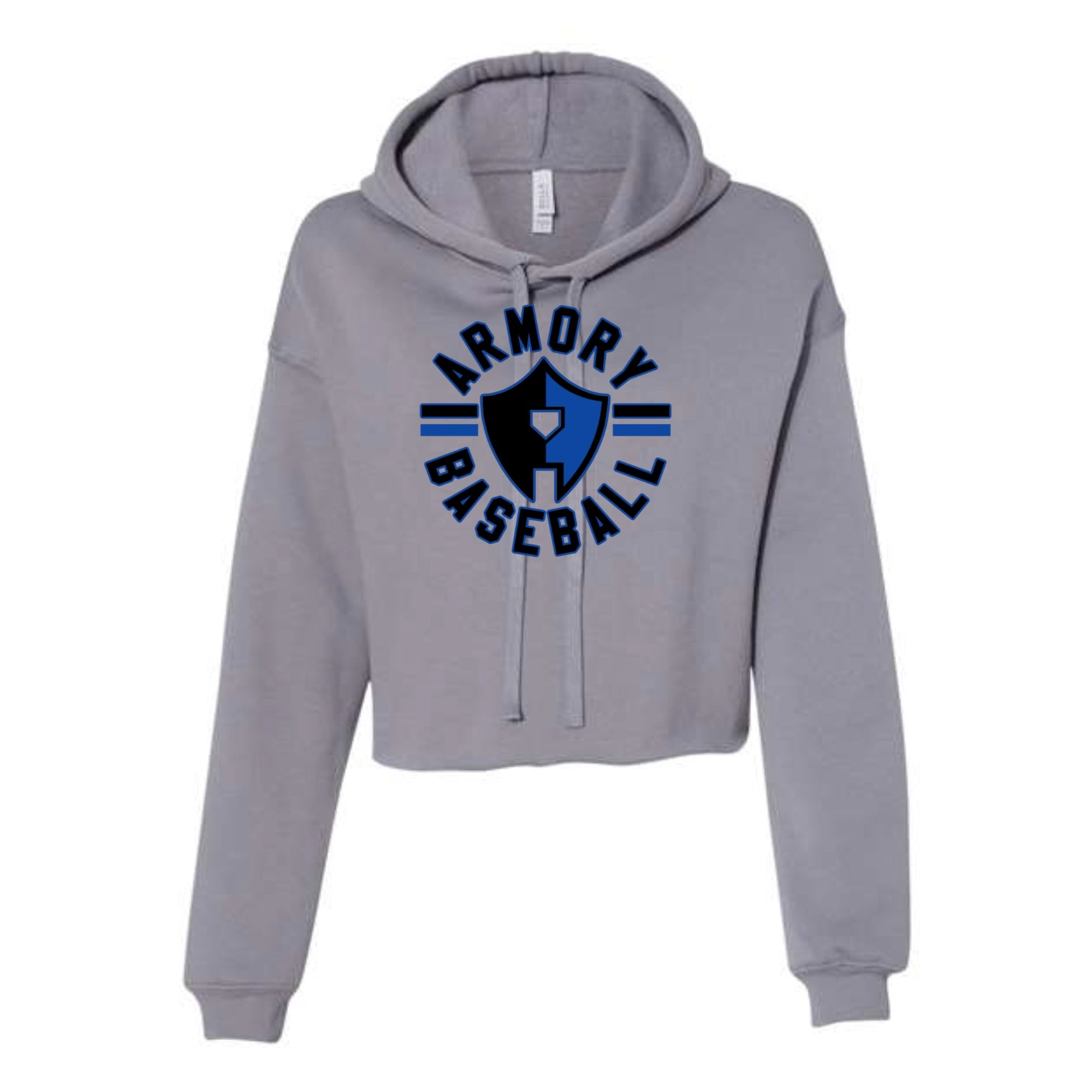 Armory Baseball Circle Women's Cropped Fleece Hoodie