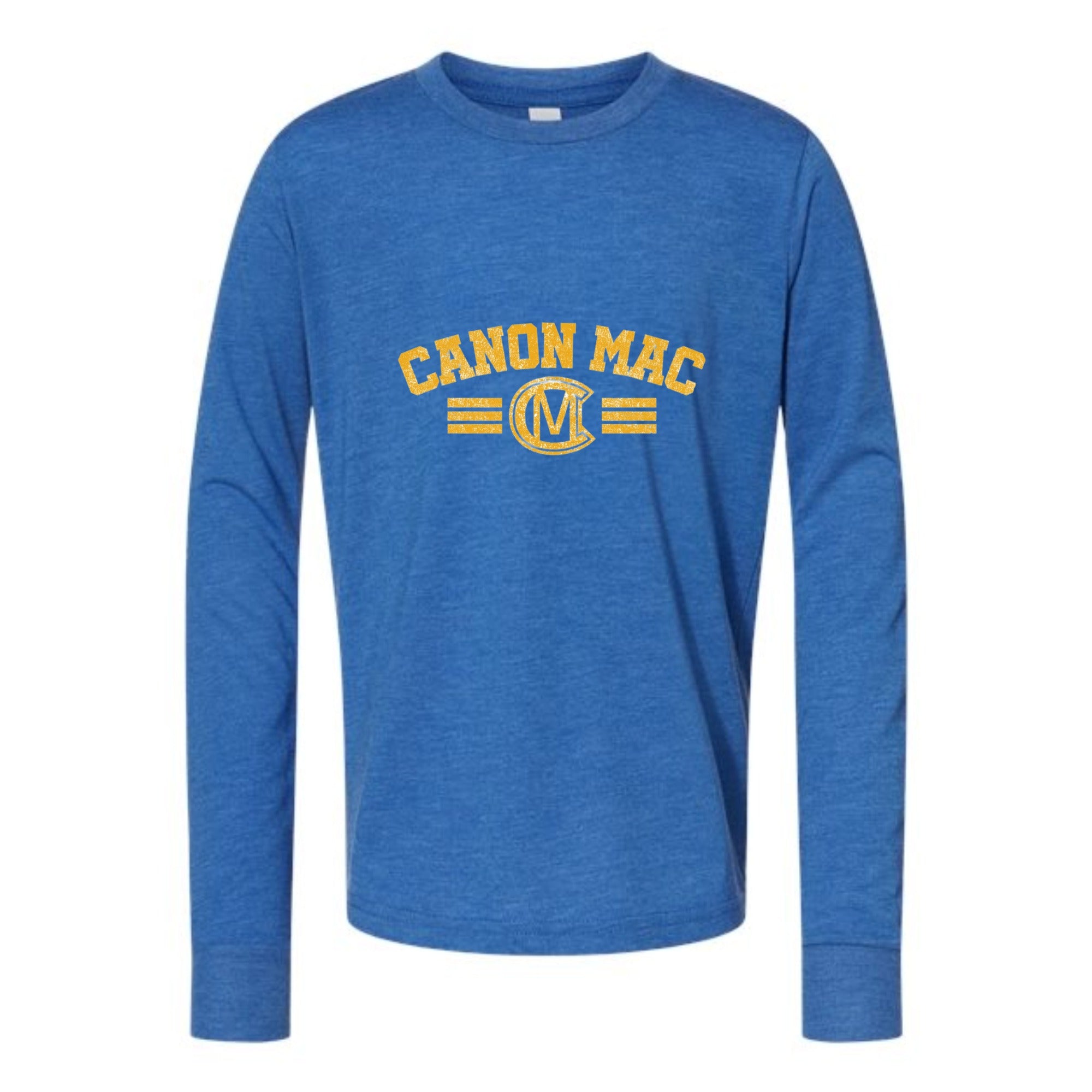 Canon Mac Bold Gold Youth Long Sleeved Tri-blend Tee