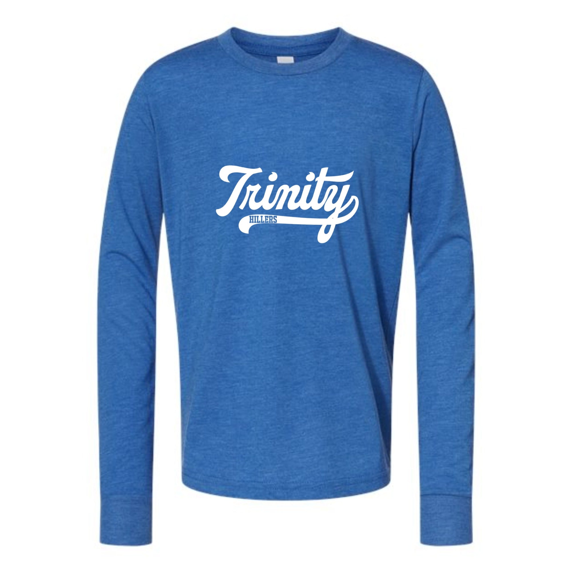 Trinity Script Youth Long Sleeved Tri-blend Tee