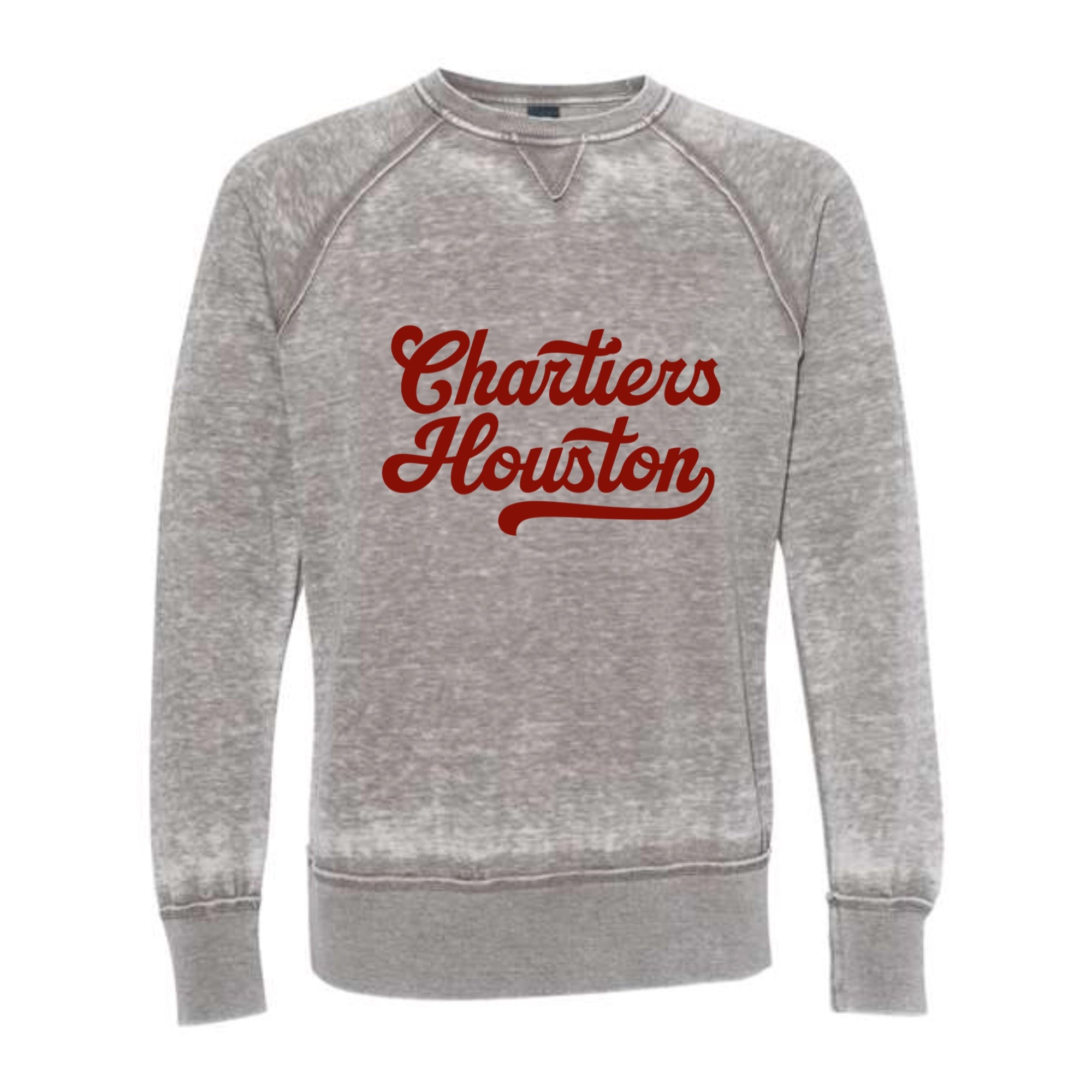 Chartiers Houston Script Vintage Zen Crewneck Sweatshirt