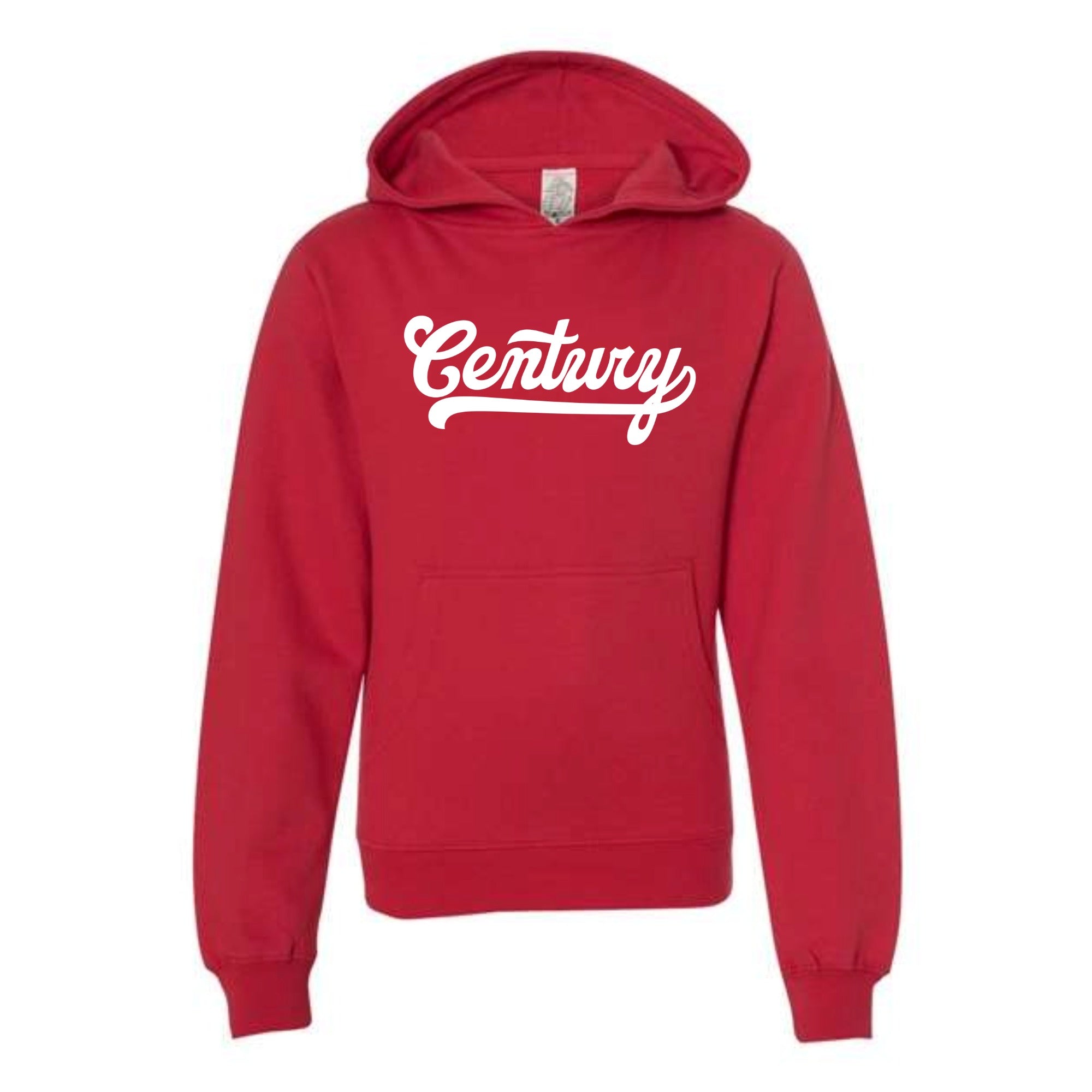 Century Soccer Script Youth Midweight Hooded Sweatshirt