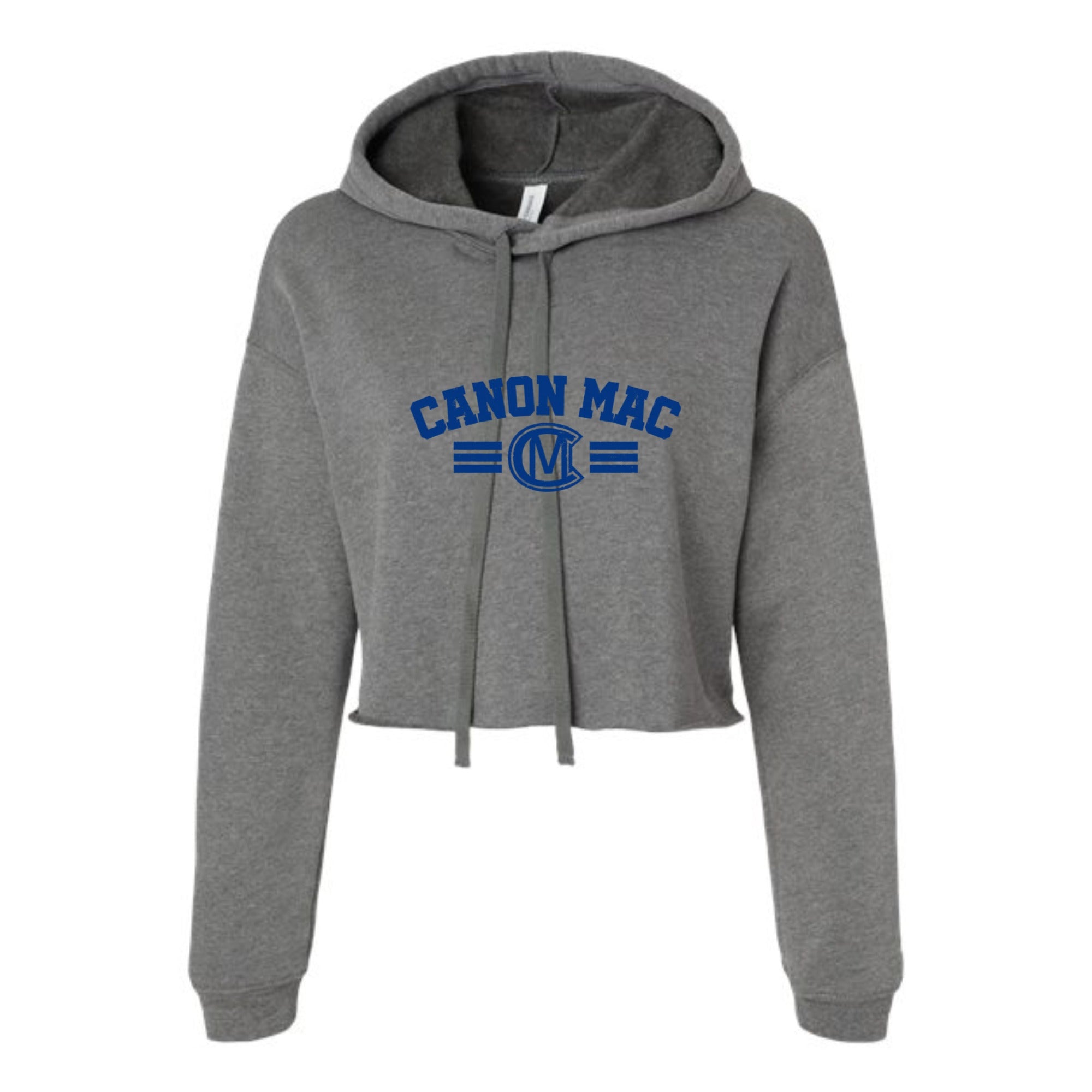 Canon Mac Bold Royal Women's Cropped Fleece Hoodie