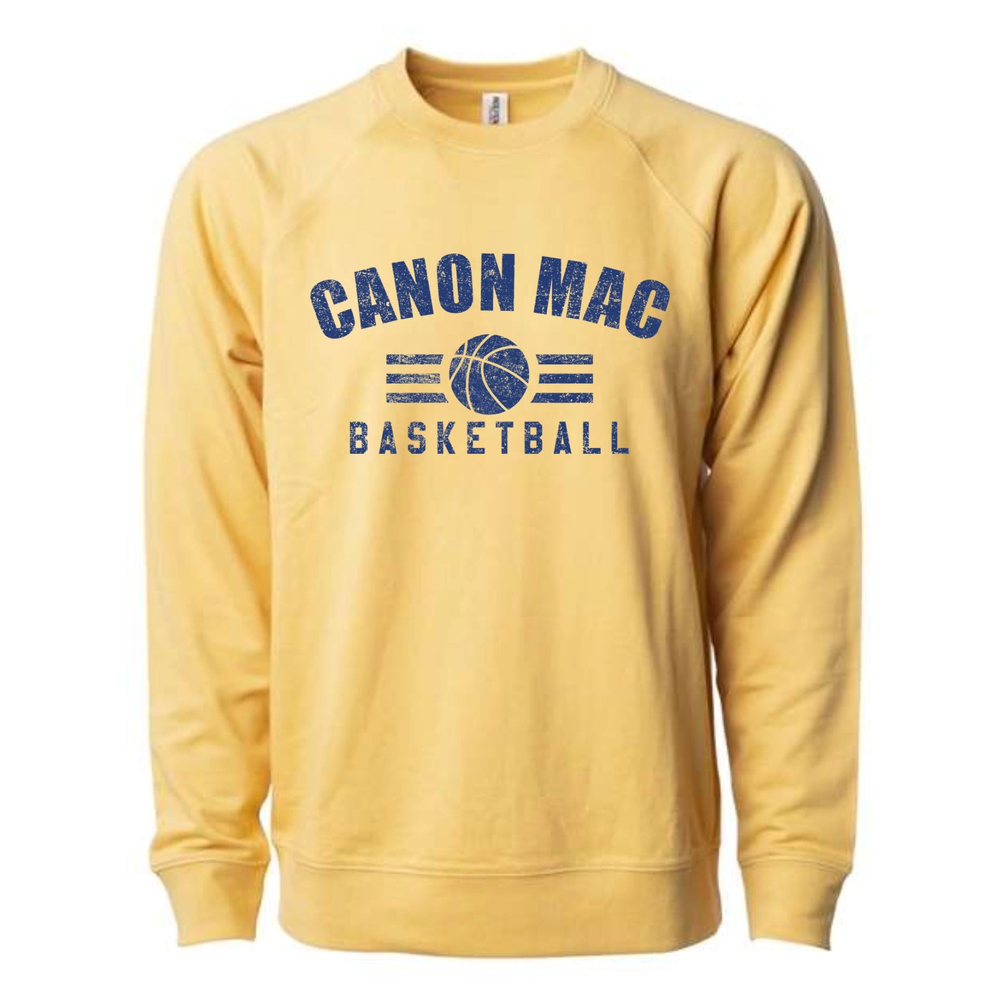 Canon Mac Basketball Bold Lightweight Loopback Terry Crewneck Sweatshirt