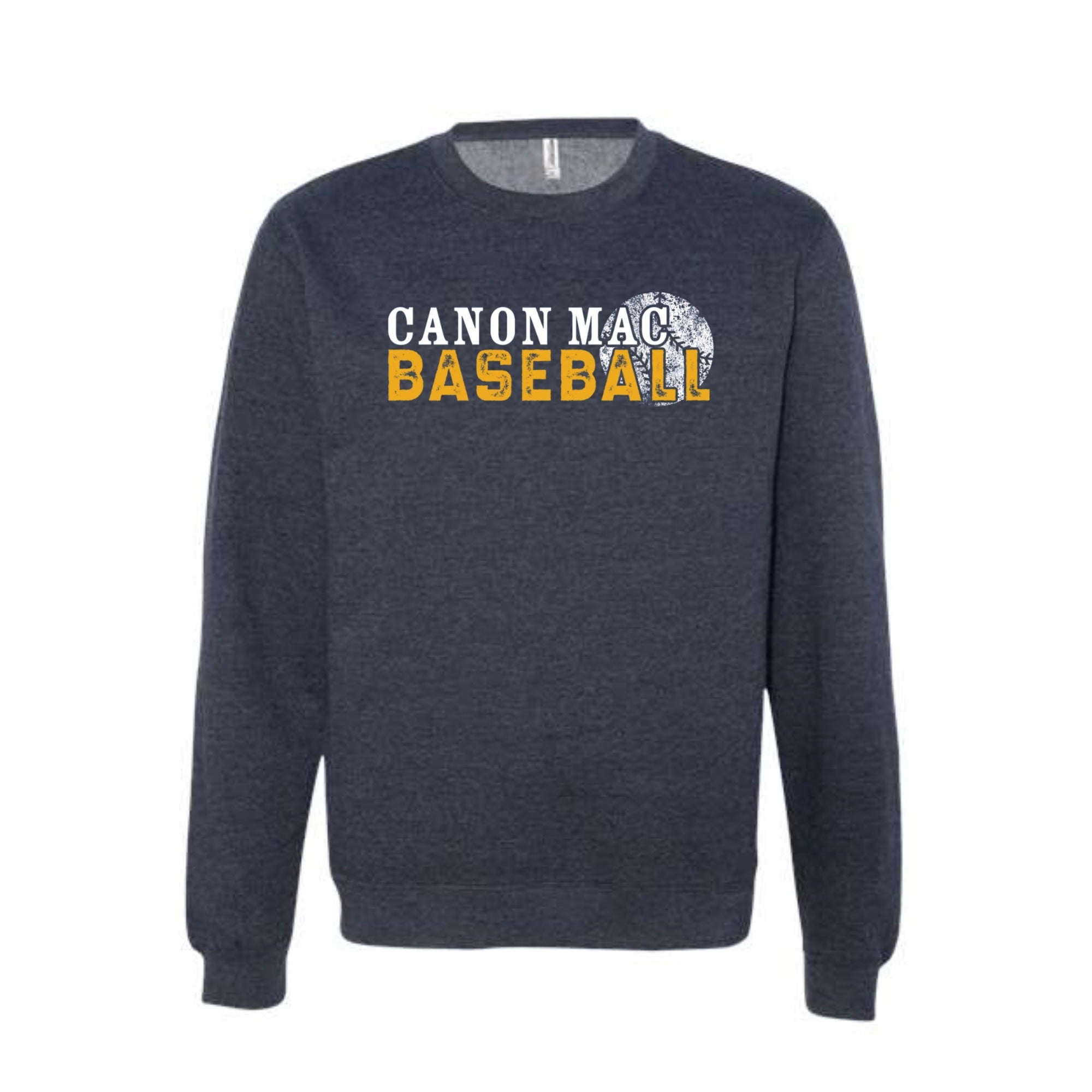 Canon Mac Baseball Distressed Midweight Crewneck Sweatshirt