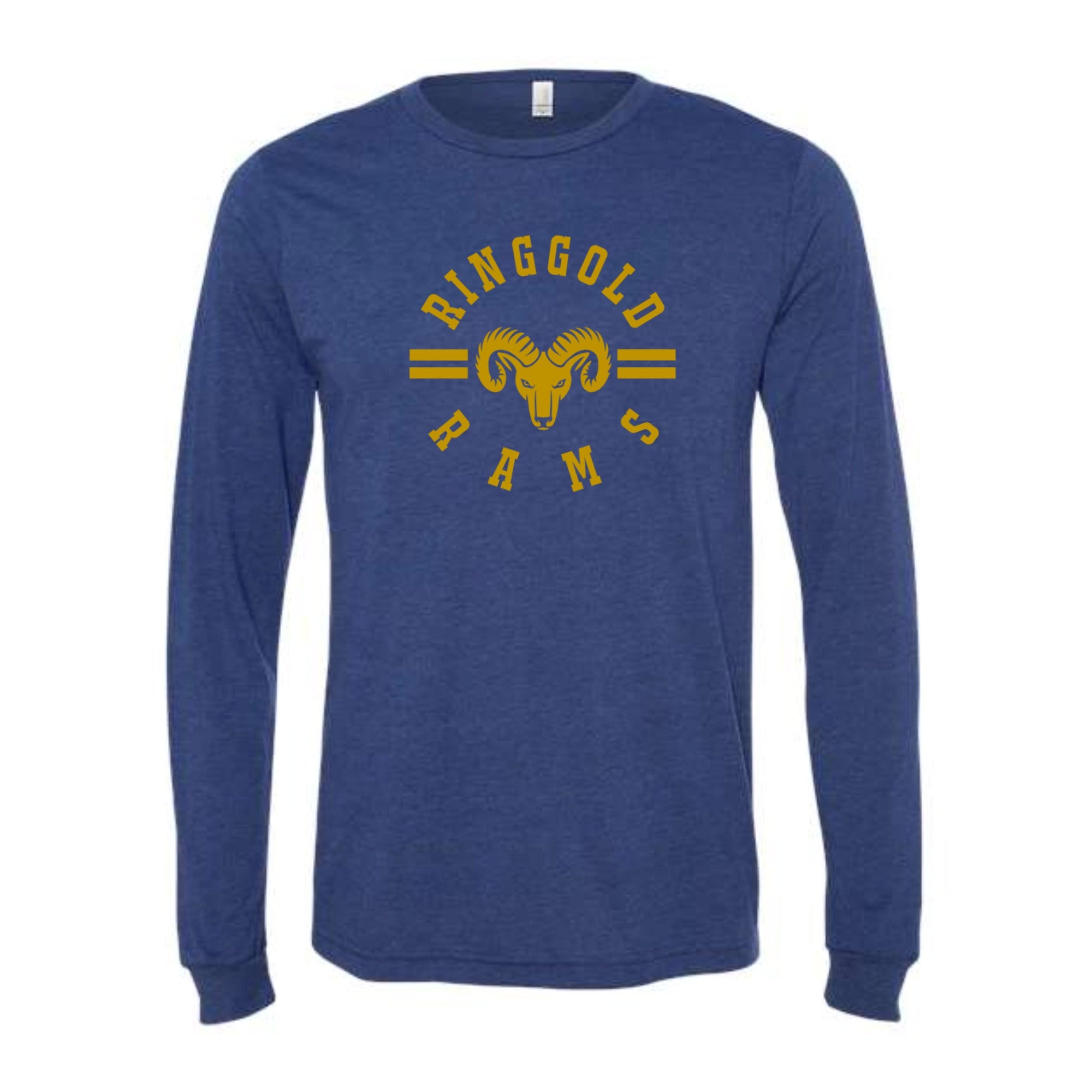 Ringgold Circle Long Sleeved Tri-blend Unisex Tee