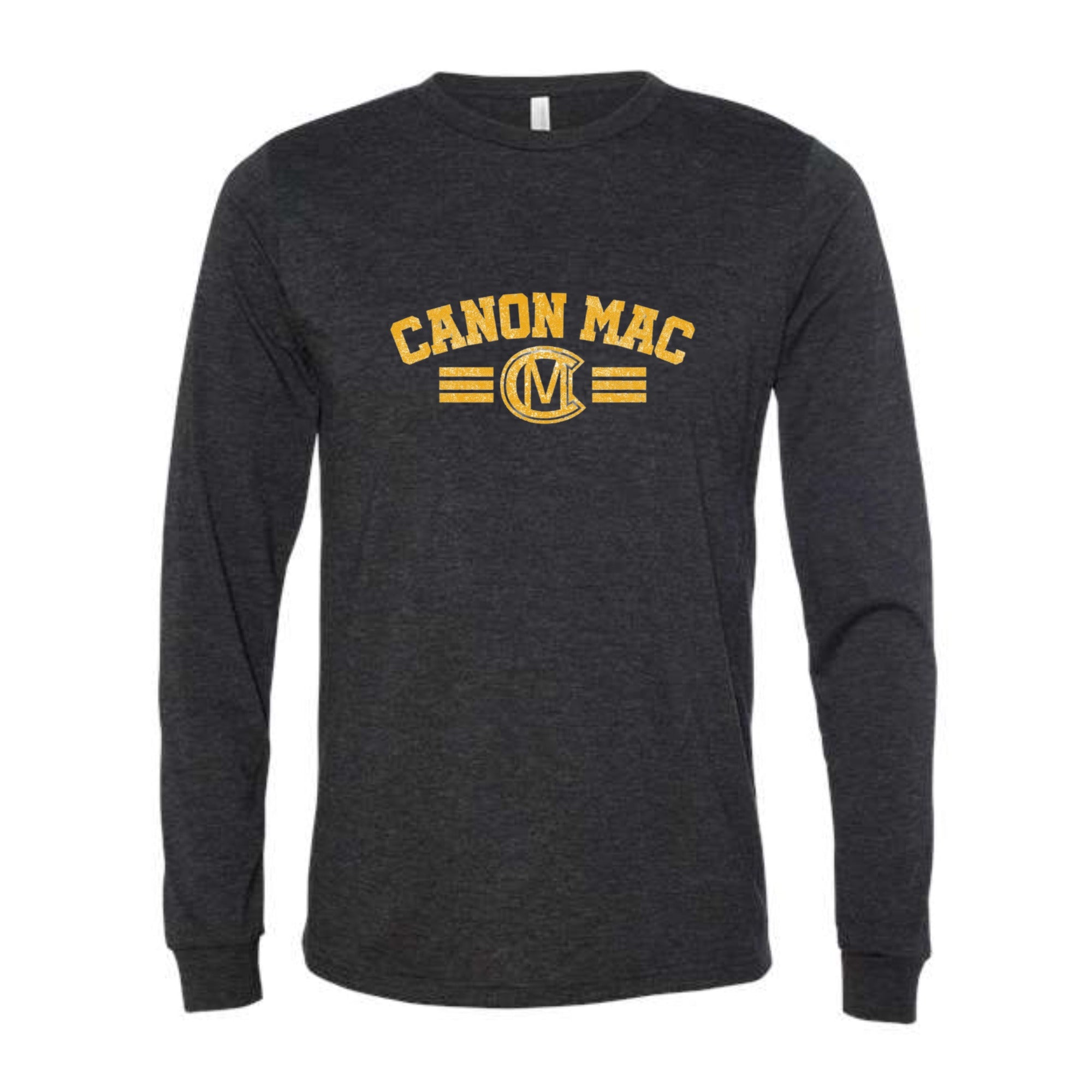 Canon Mac Bold Gold Long Sleeved Tri-blend Unisex Tee