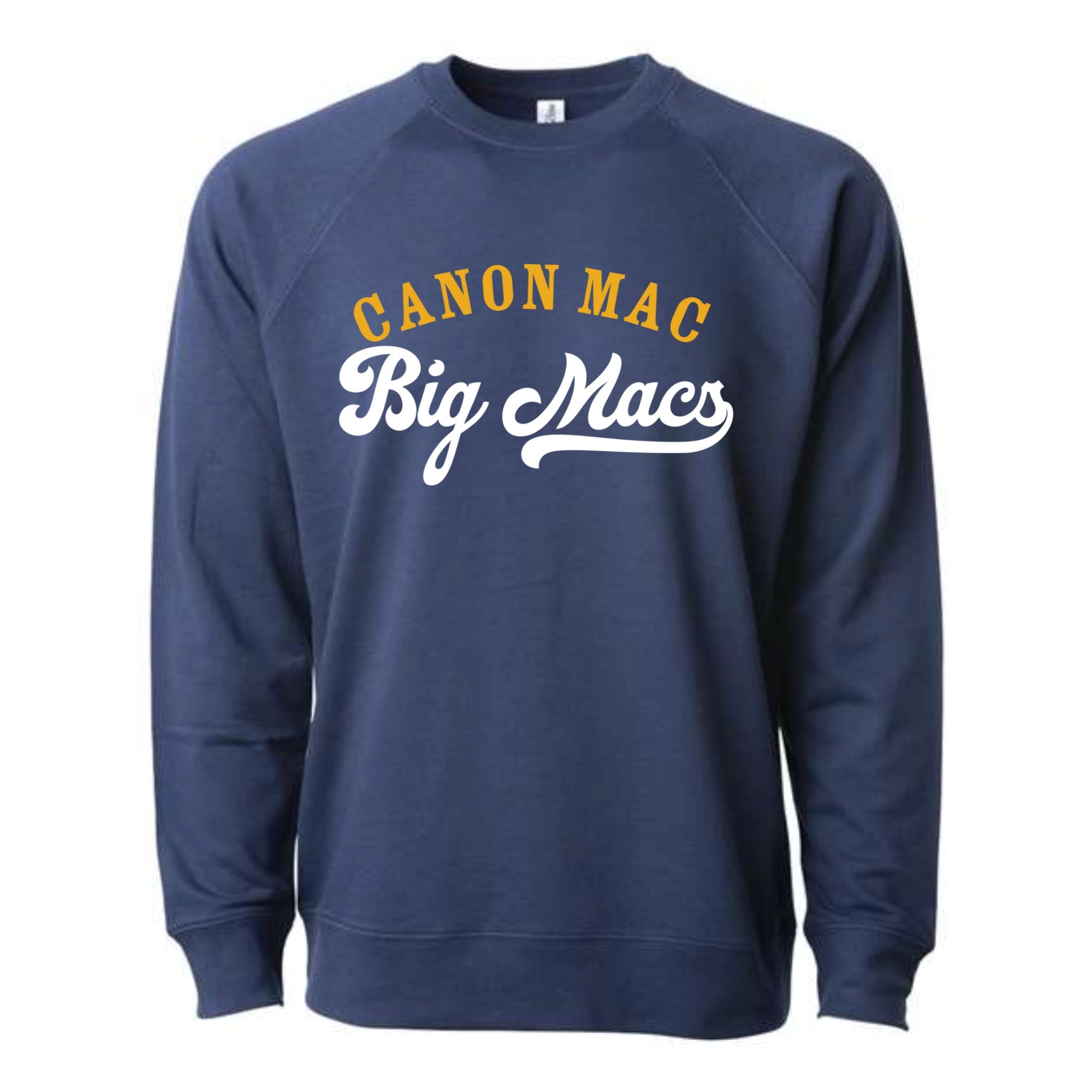 Canon Mac Big Macs Lightweight Loopback Terry Crewneck Sweatshirt