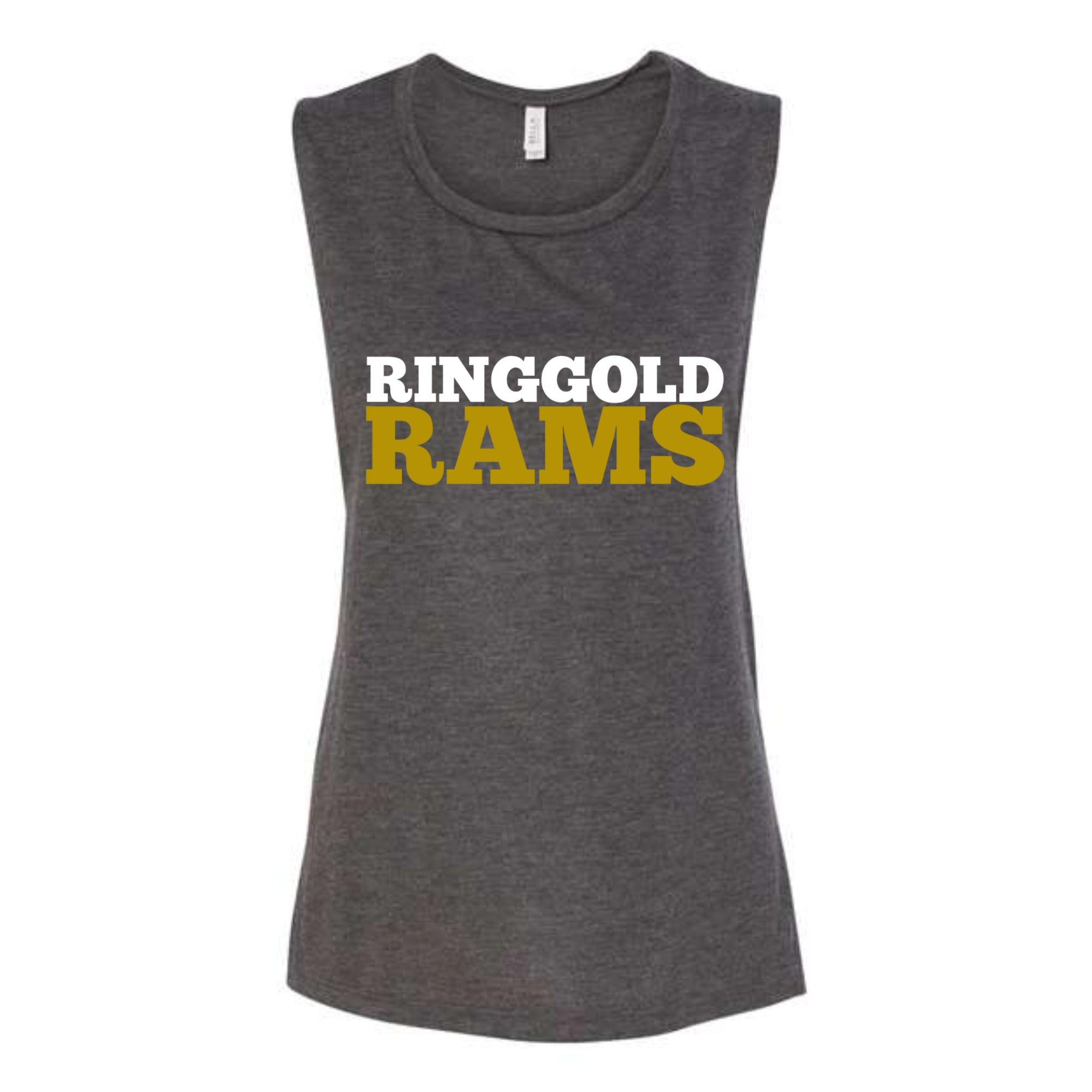 Ringgold Rams Block Women's Flowy Muscle Tank